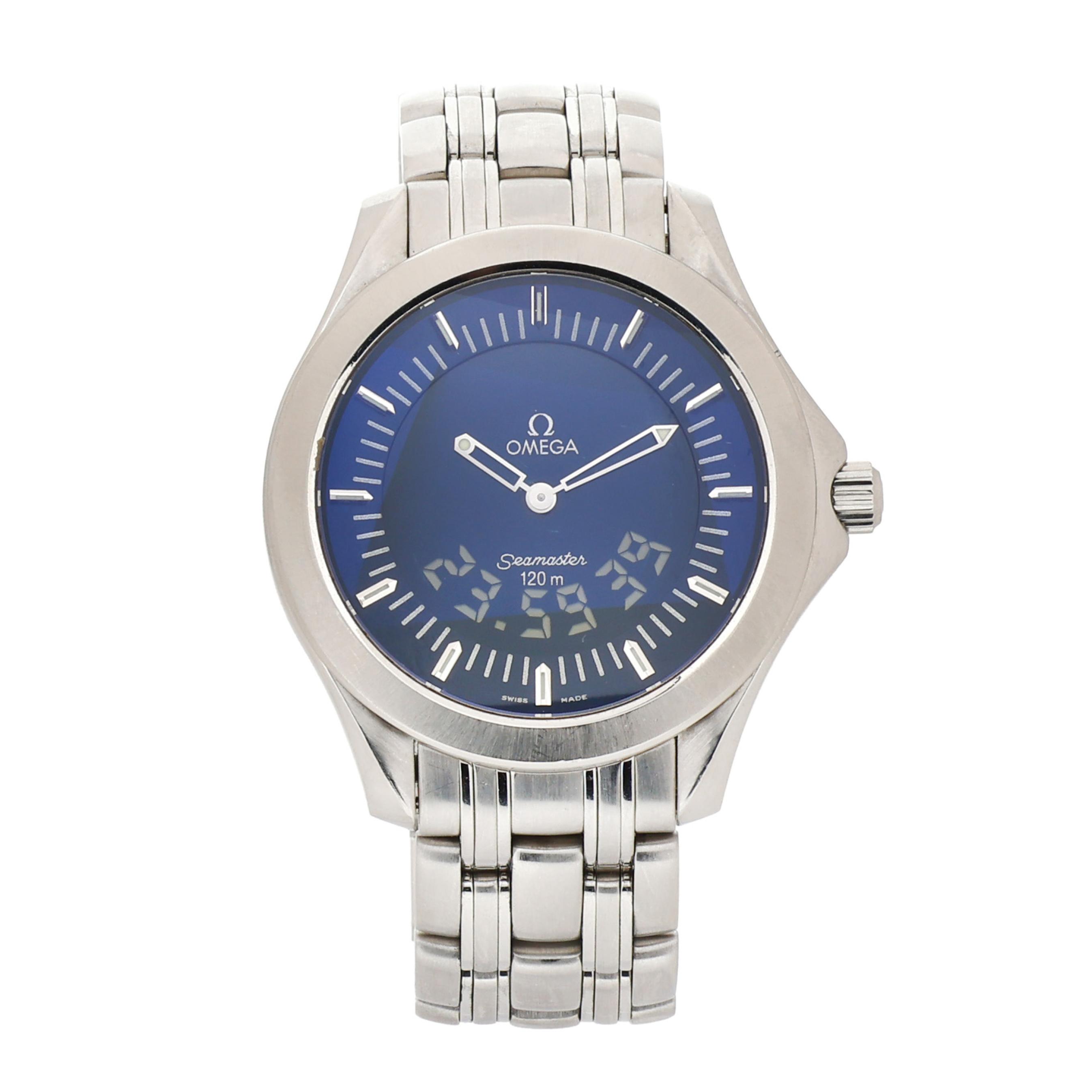 Omega Seamaster 120M 2501.82 Stainless steel Blue 2002 Japan
