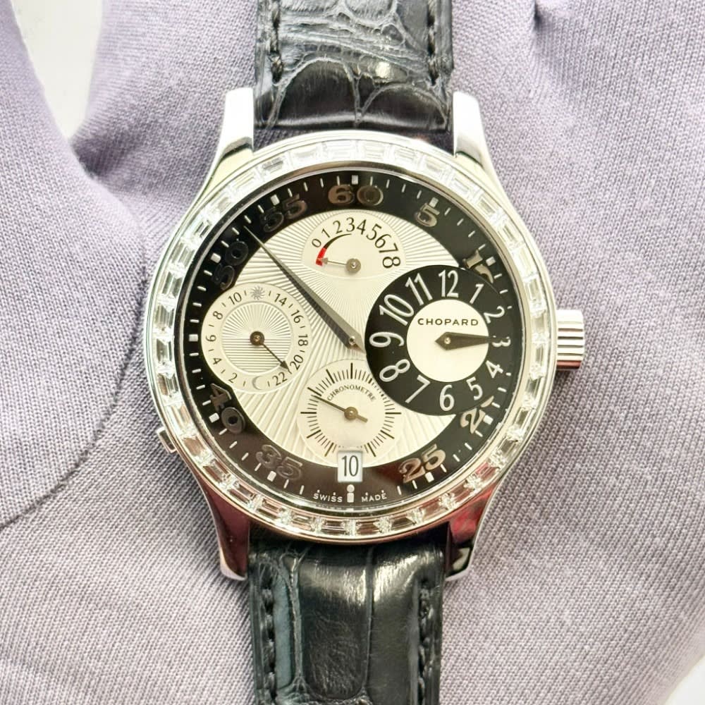 らぬ Chopard Men's 161943-5001 L.U.C GMT ONE RoseGold 18K Watch for