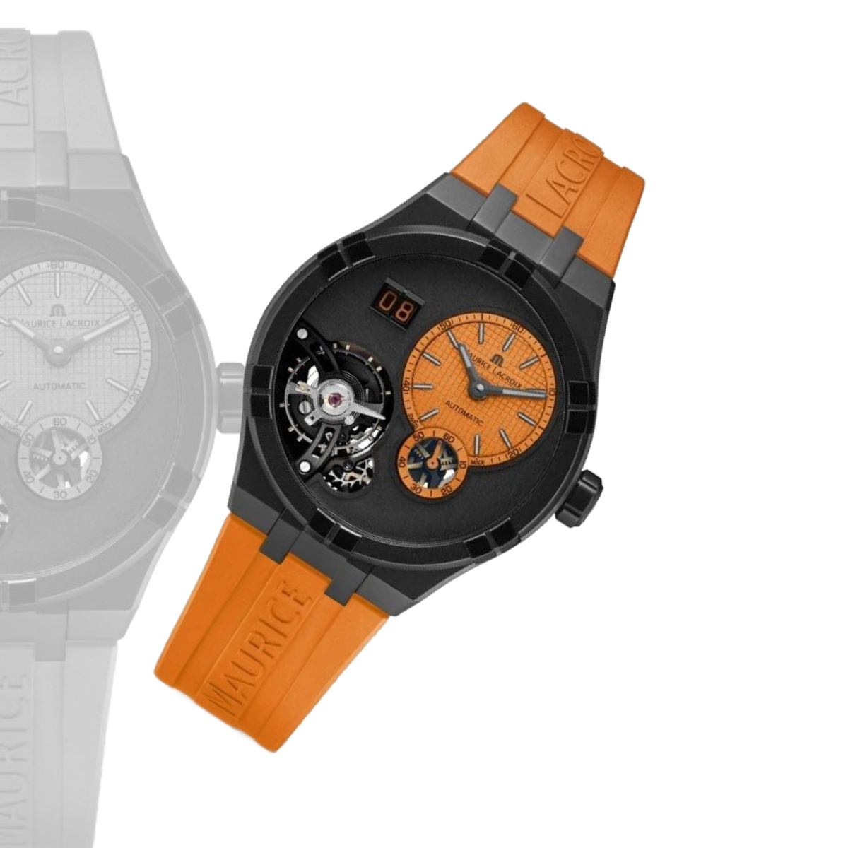 Maurice Lacroix Masterpiece MP7068-SS001-390 Stainless steel Black