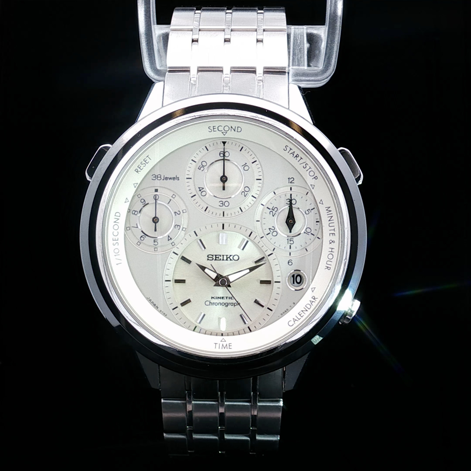 Seiko Kinetic 5M42-OA80 Stainless steel Blue 1995 Spain | Dealer
