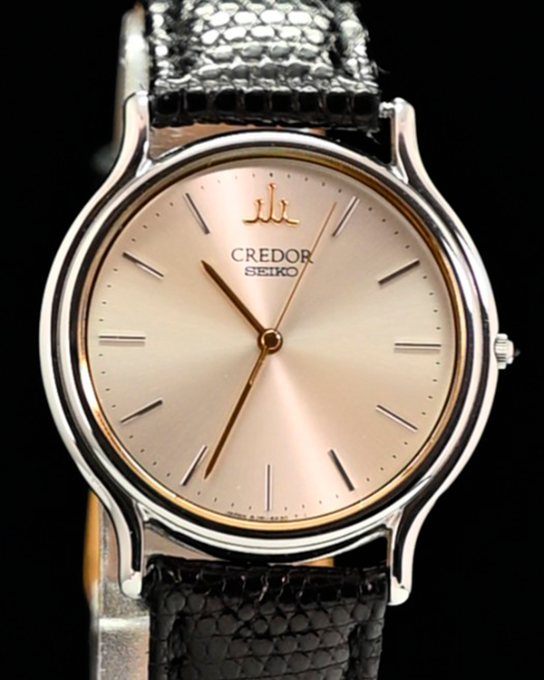 【14kt】SEIKO CREDOR 腕時計 ゴールド シルバー コンビ SOLD 1989 Seiko Credor Ultra Thin - Birth Year Watches