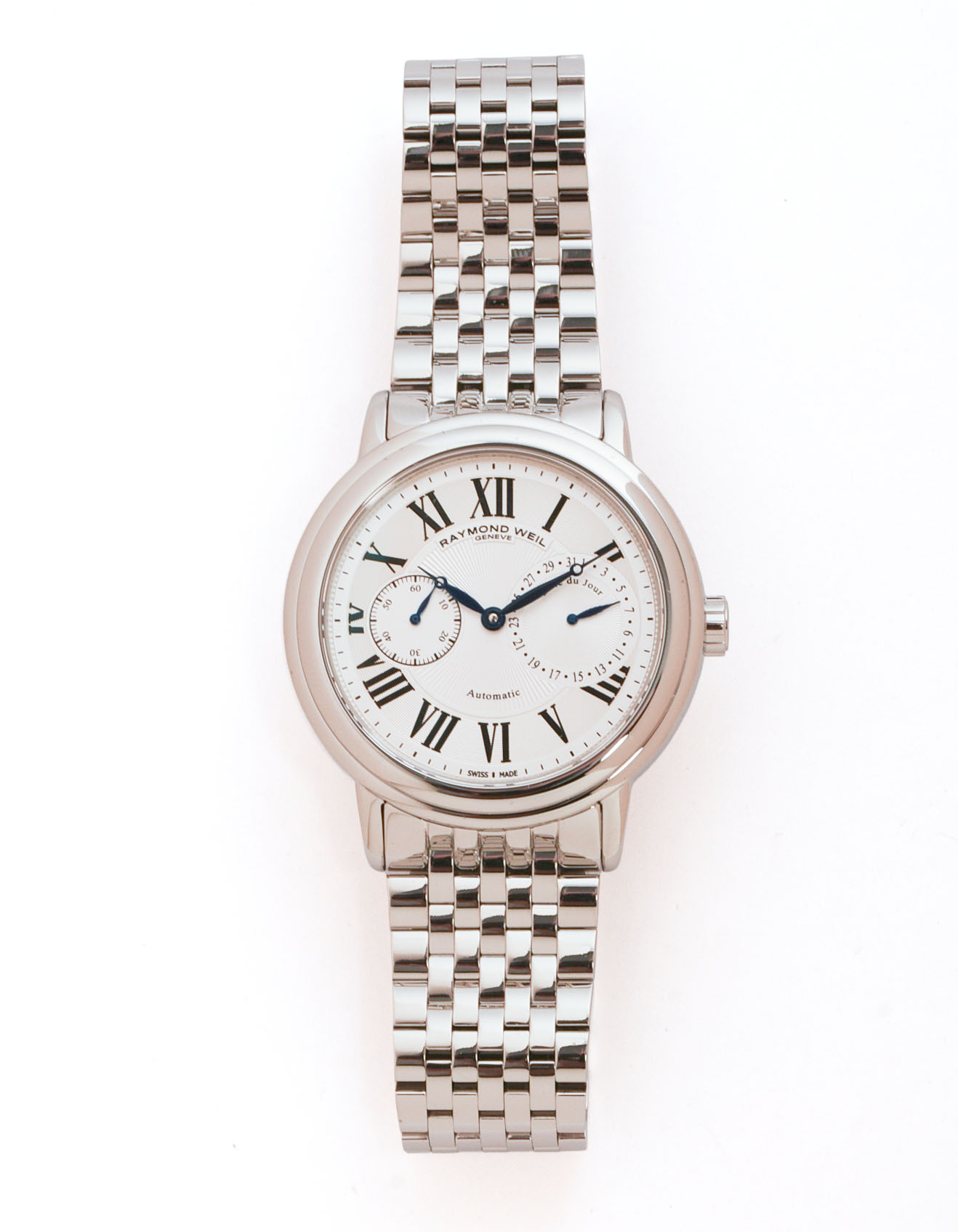 RAYMOND WEIL WHITE DIAL SWISS QUARTZ WATCH 5476 Raymond Weil Men main image 3