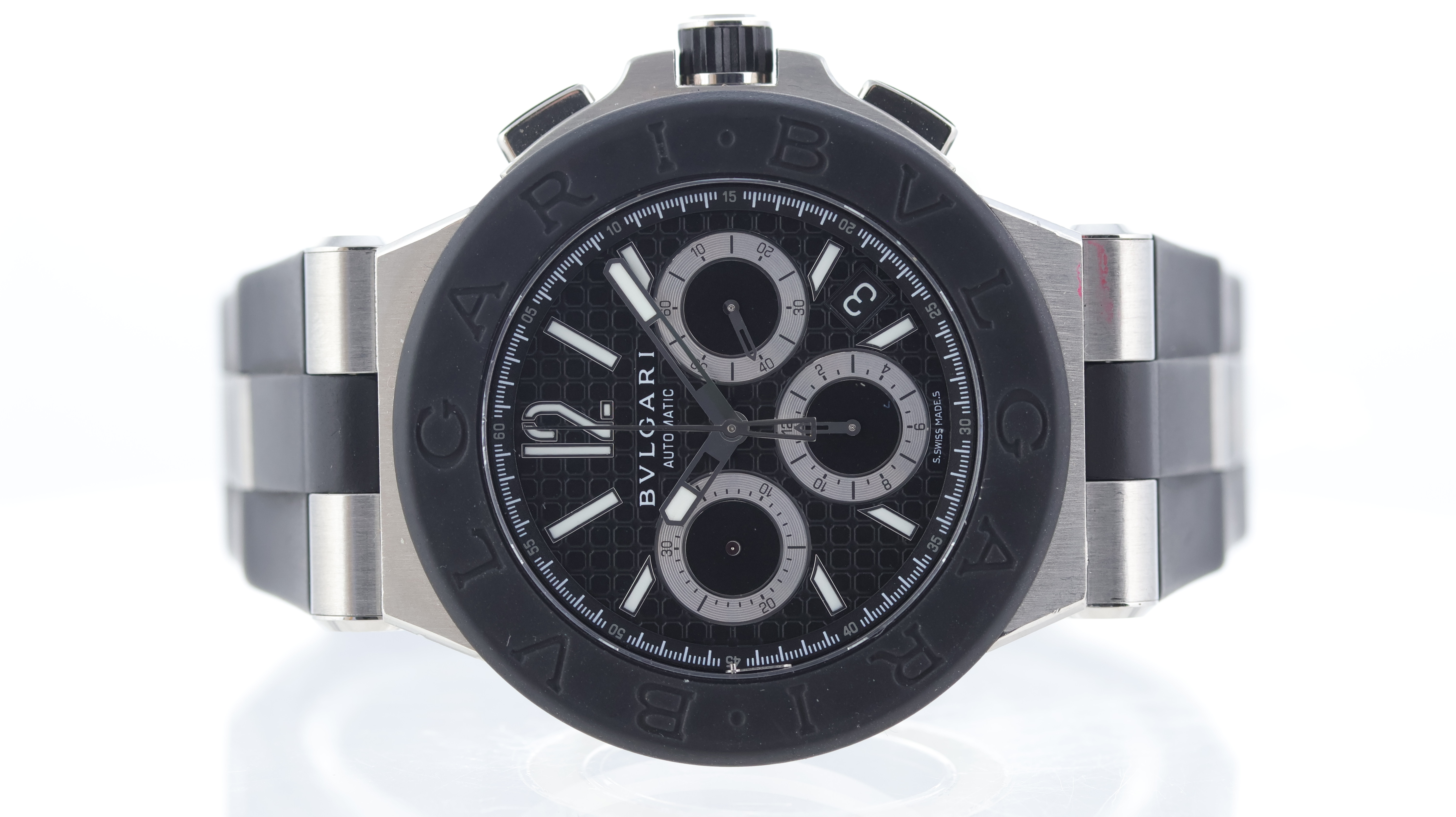 BVLGARI Diagono DG 42 SV CH Stainless steel White Hong Kong