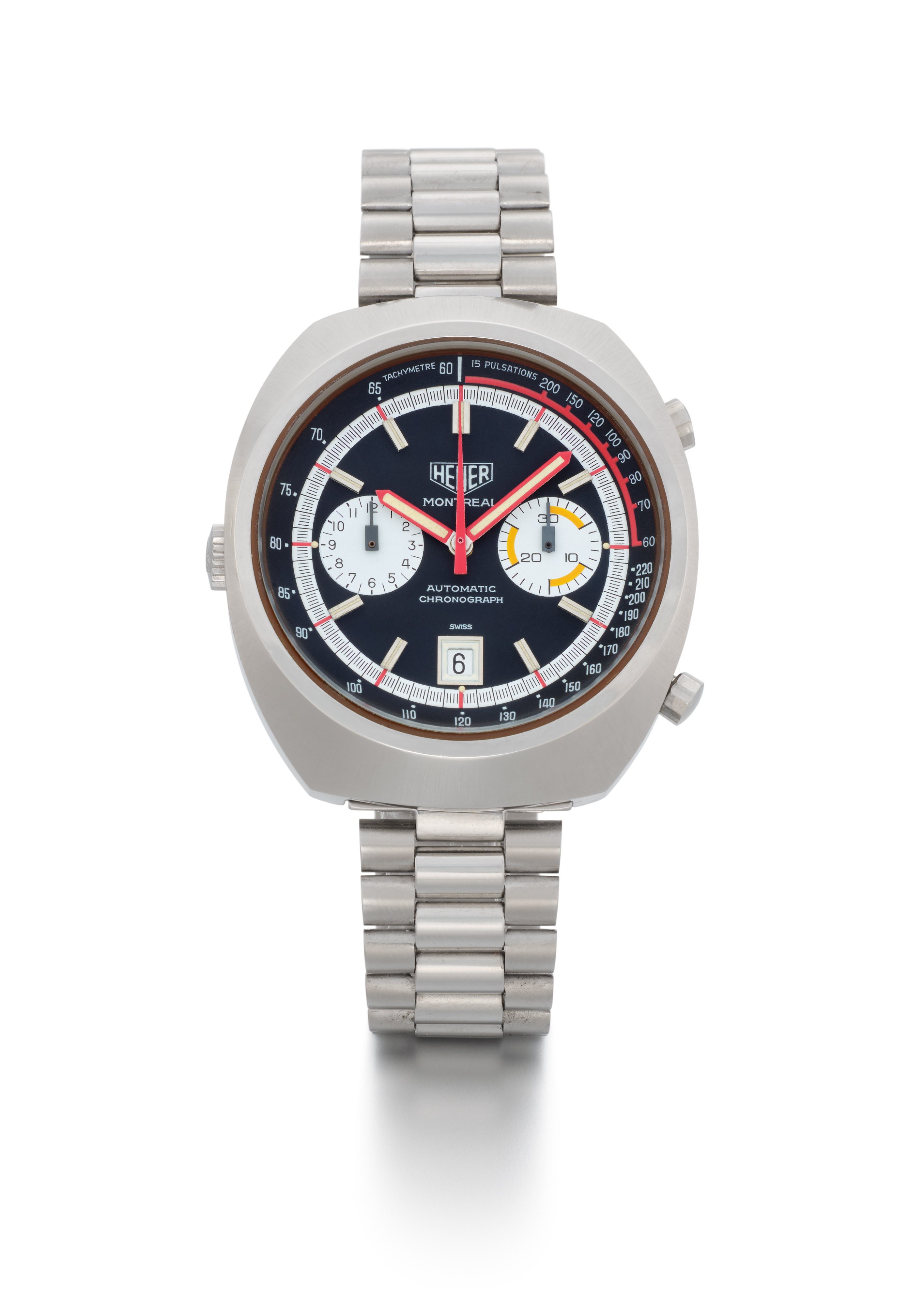 Heuer 200M Professional Diver 844-4 Stainless steel Black | August