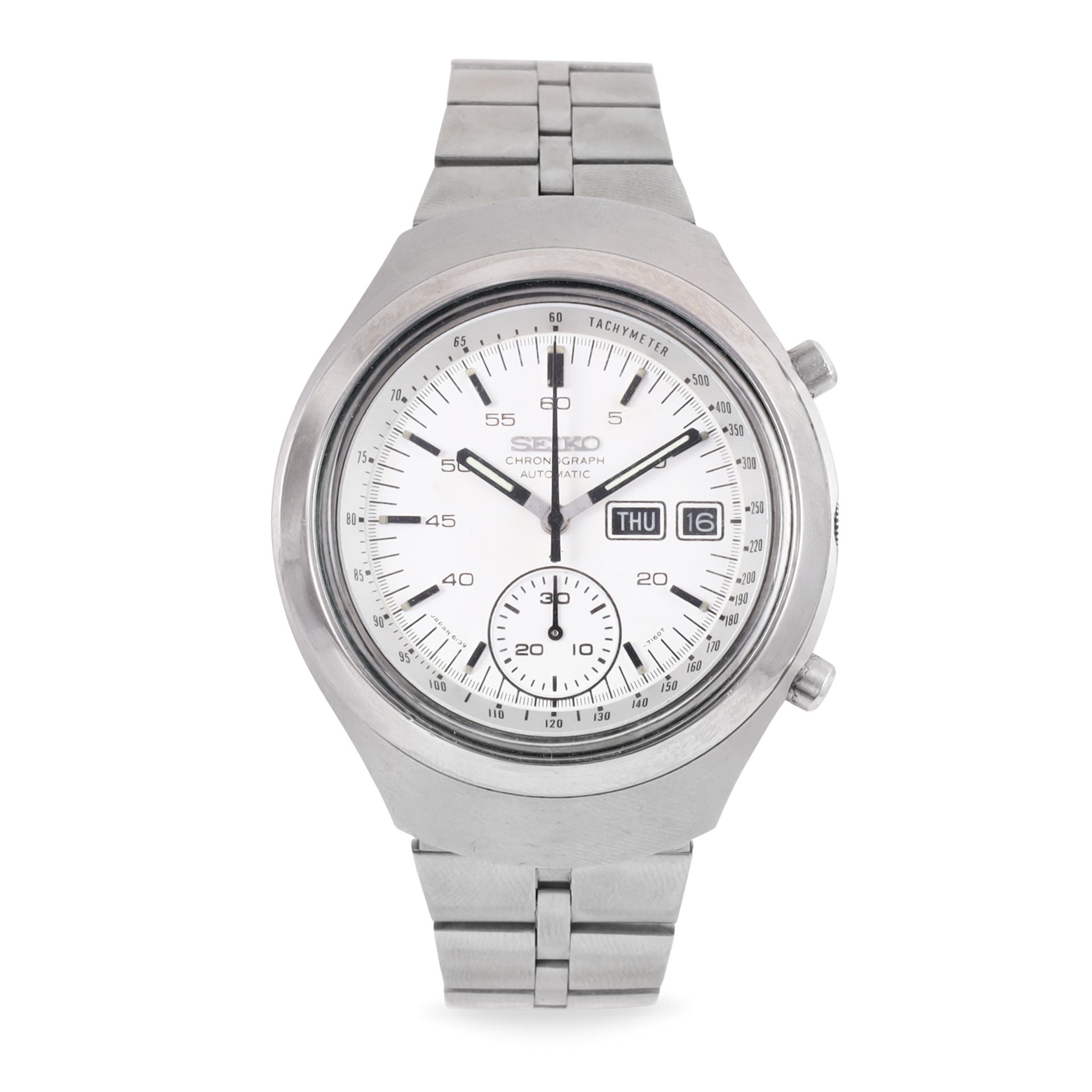 Seiko Chronograph 7018-8000 Stainless steel Silver 1970