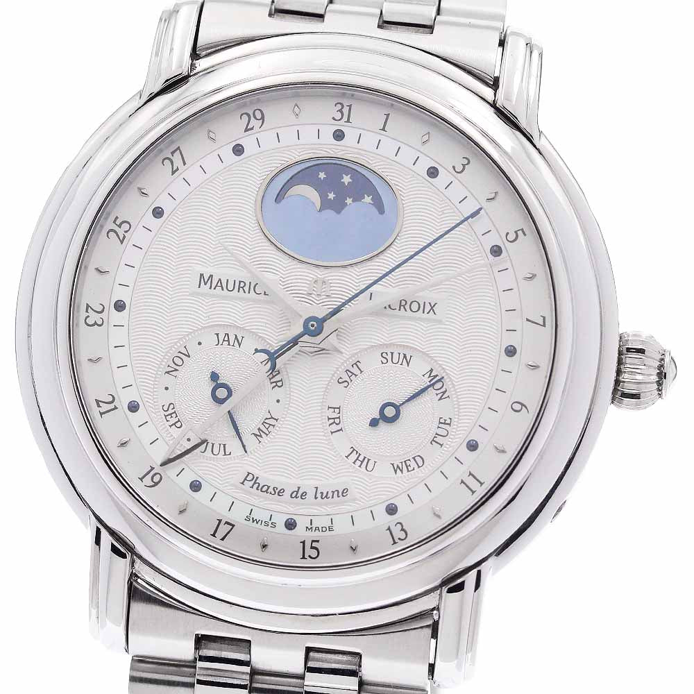 Maurice Lacroix Masterpiece 67413 Stainless steel Blue 1999