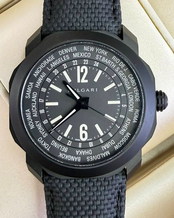 BVLGARI Octo 103371 BGO42BTLXTCHGMT Titanium Black 2021 Italy