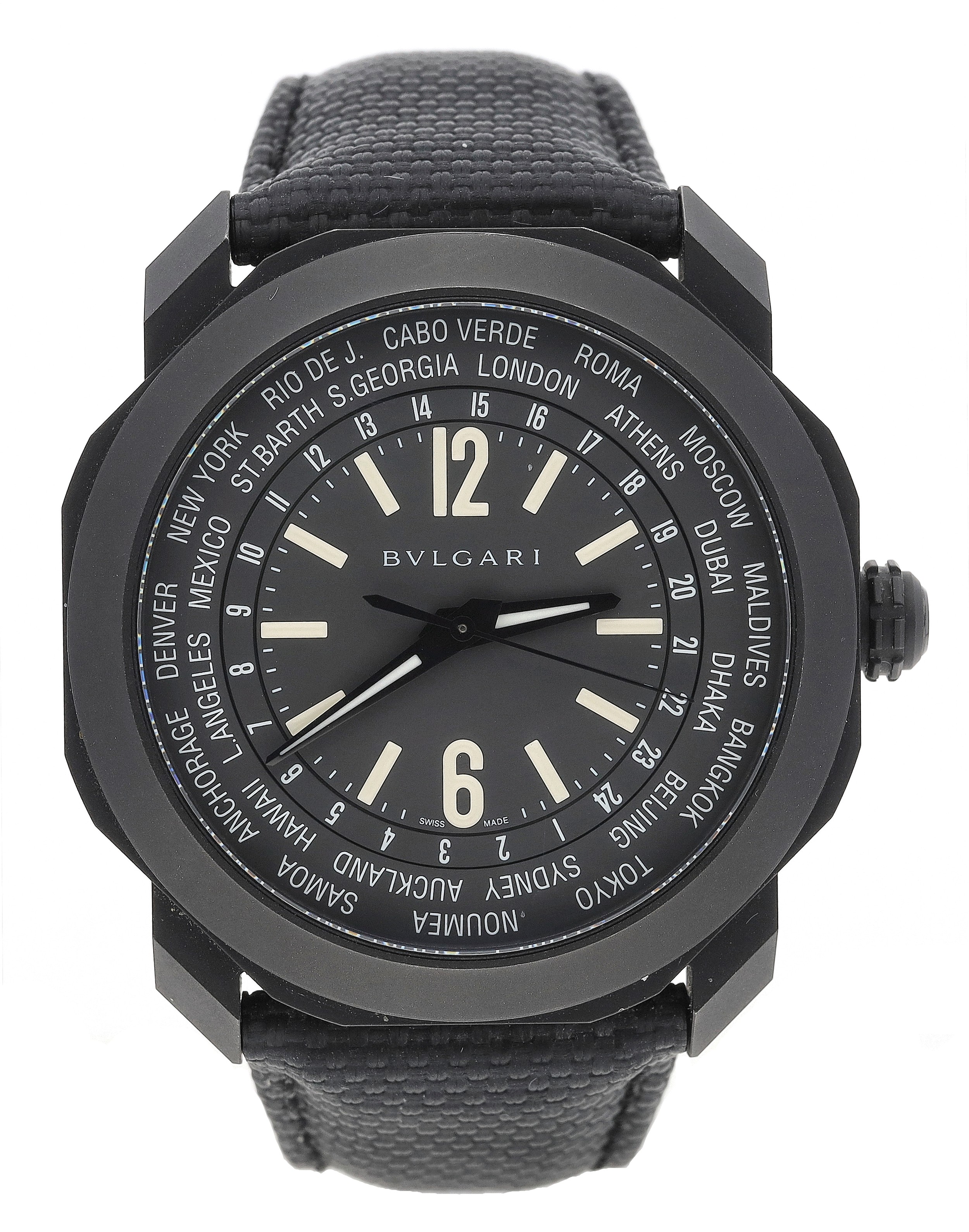 BVLGARI Bvlgari Bvlgari Watches BB41BSLD blackDial Stainless Steel/leather... Bvlgari Chronograph Automatic // BB41BSLD-102043 // Store  main image 3