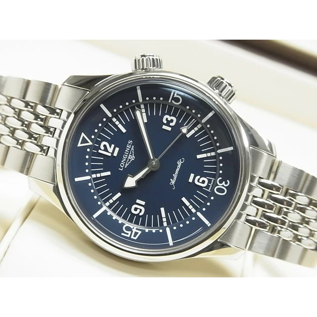 572 ロンジン　L3.617.4 オポジション　デイト　ラウンド　腕時計 Longines Oposition L3.617.4 Stainless steel Black | Dealer
