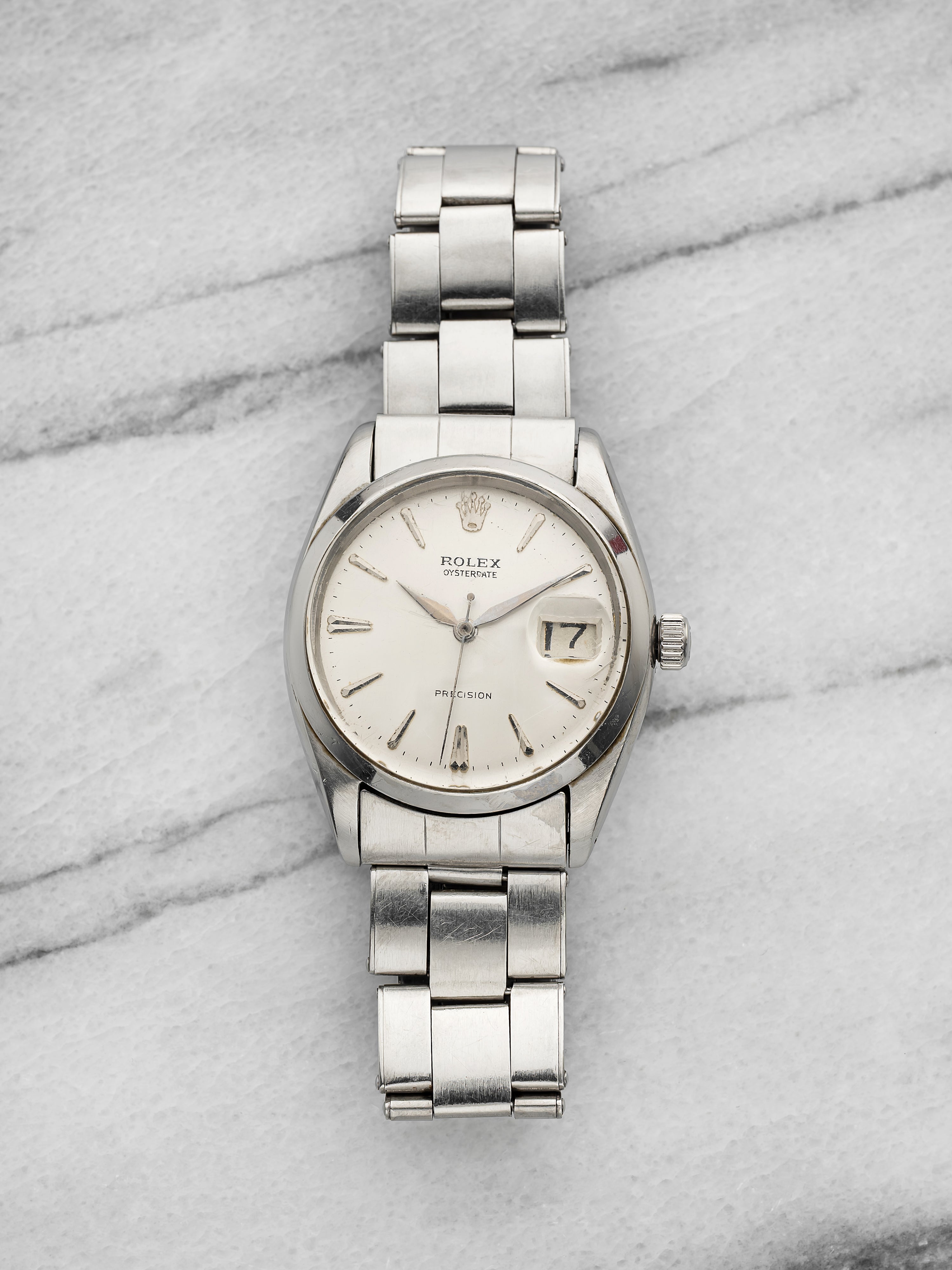 Rolex Oysterdate Precision 6694 Stainless steel Silver 1982 