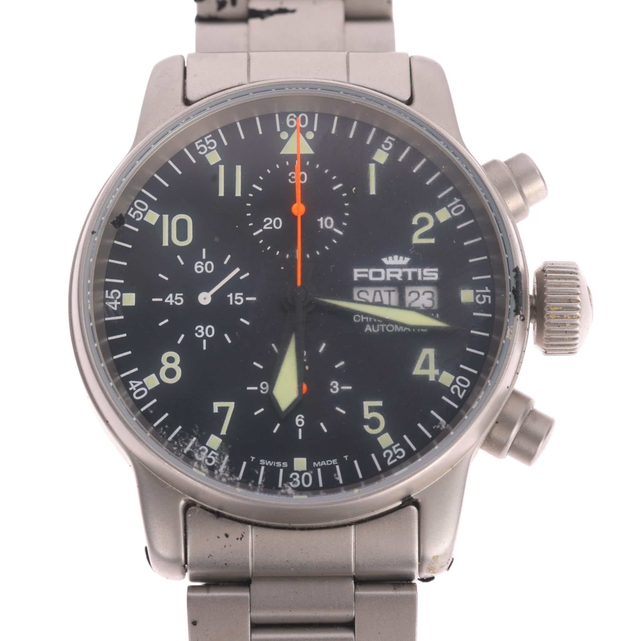 Fortis B-42 Official Cosmonauts 610.22.158.1 Stainless steel Black
