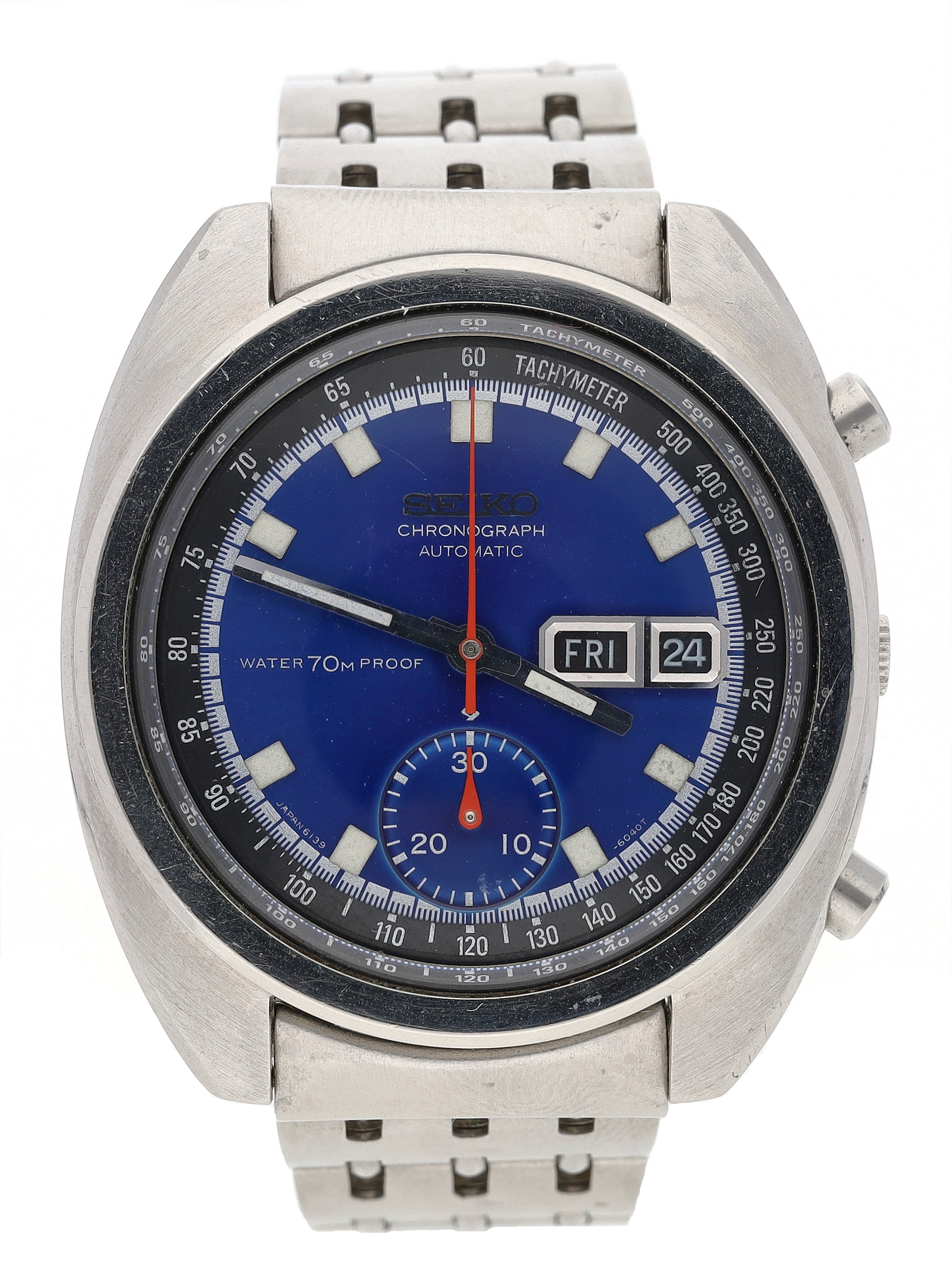 Seiko 5 Sports 6139-6010 Stainless steel Blue 1969 Australia