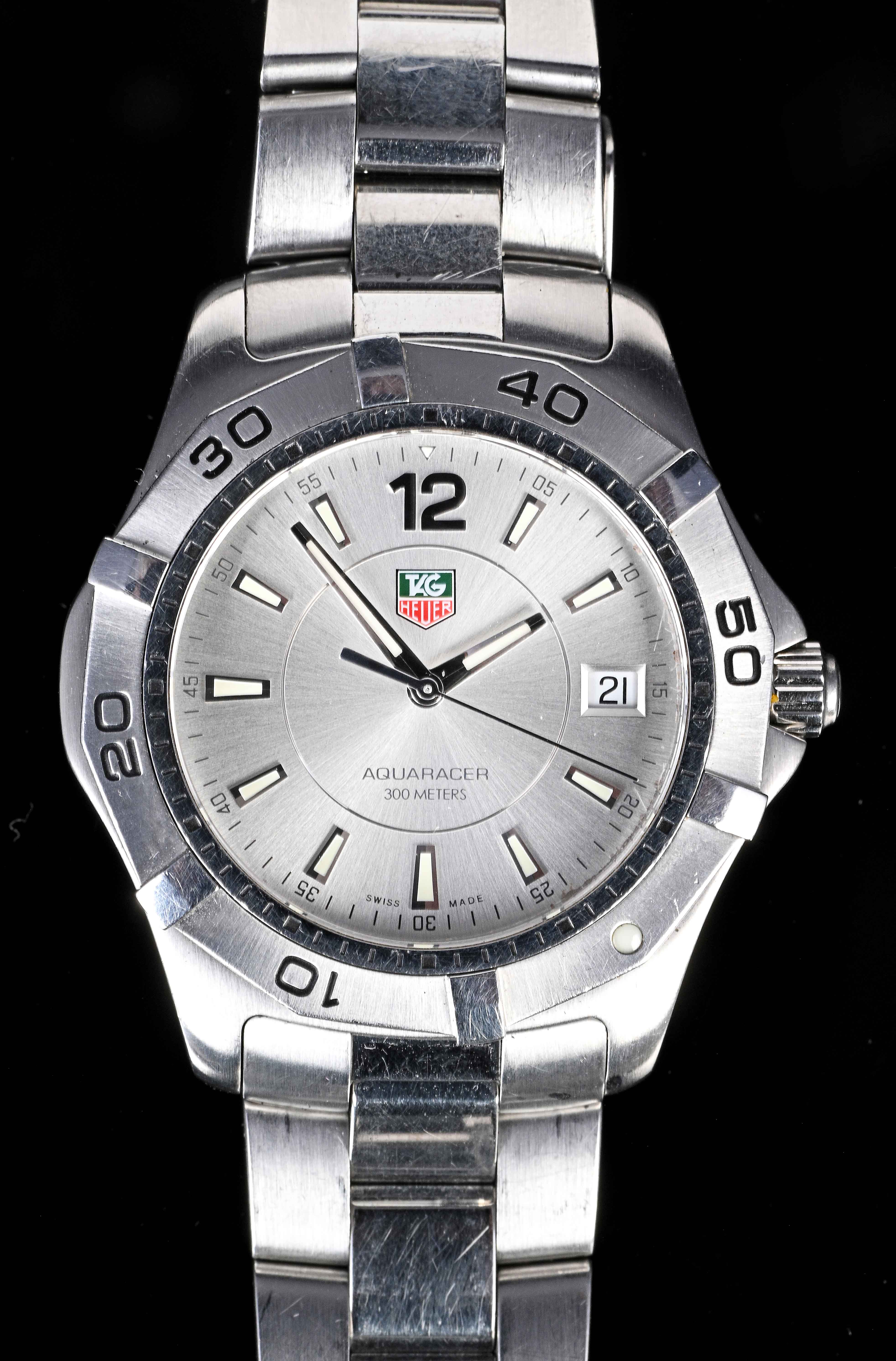 TAG Heuer Aquaracer WAF1112 Stainless steel Silver | Three-Day