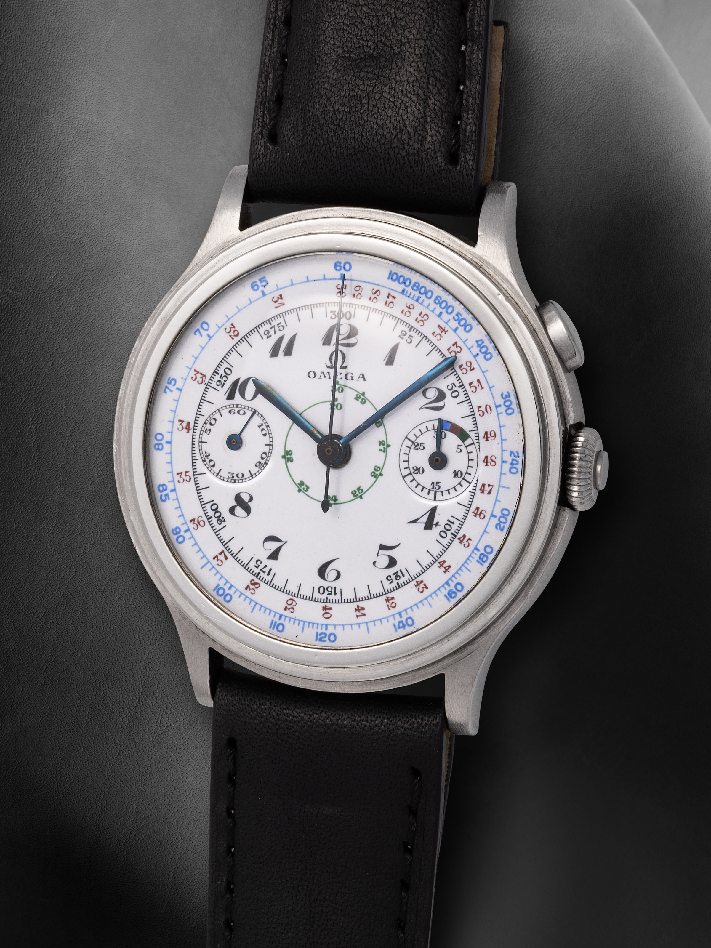 Omega Chronograph 2287-1 Stainless steel Silver 1940 Germany