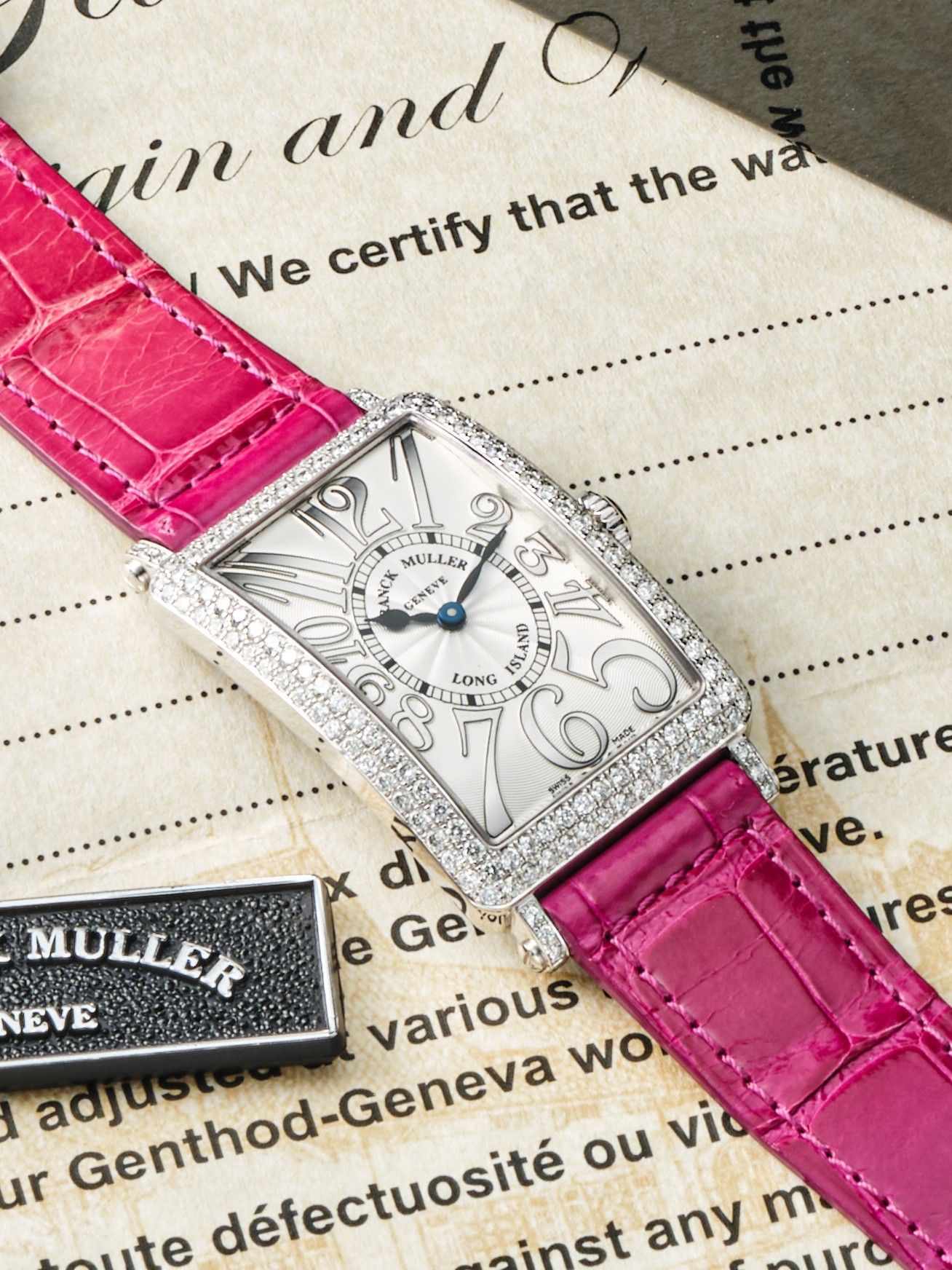 Franck Muller Long Island 952 QZ D 1R REL HO 5N 18k rose gold