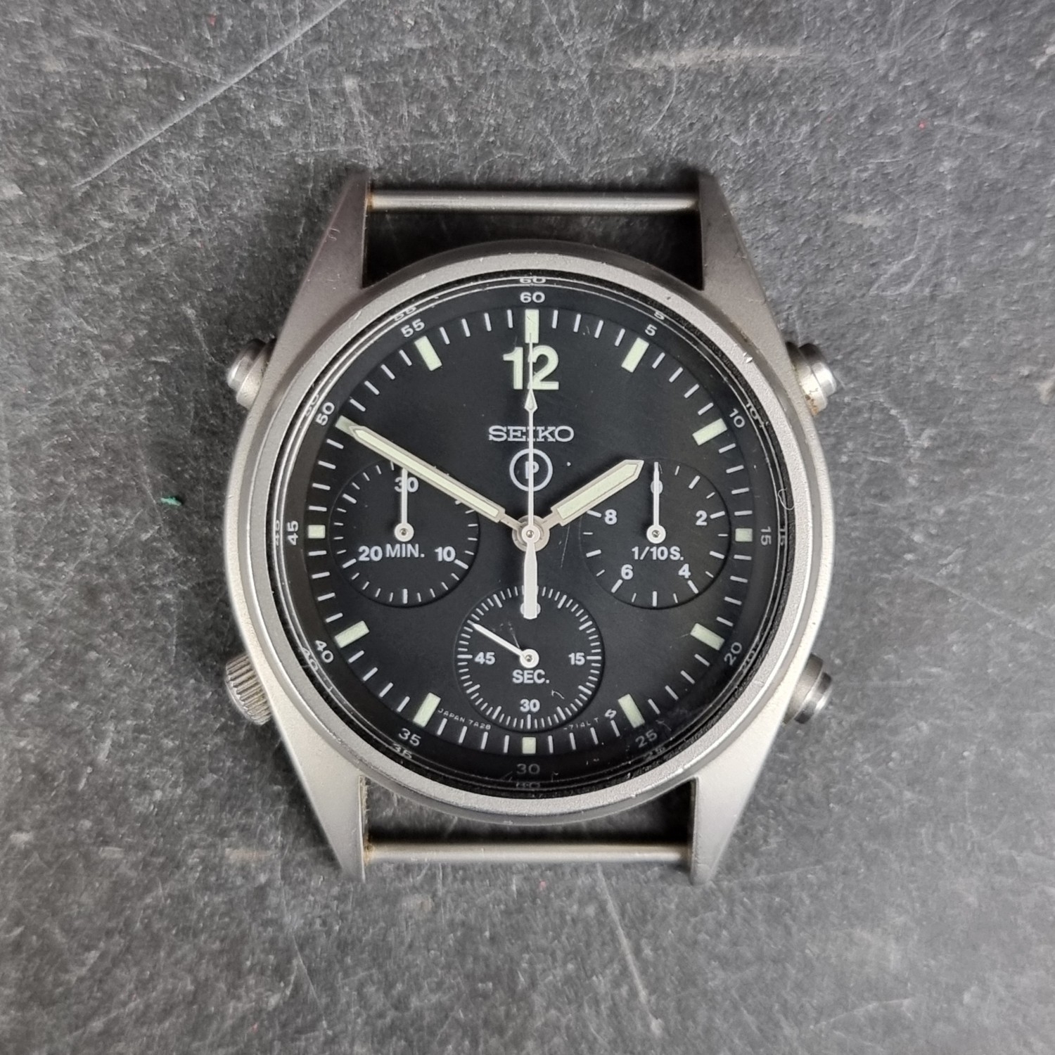 Seiko Chronograph 7T94-0AH0 Stainless steel Green 2008 Lithuania