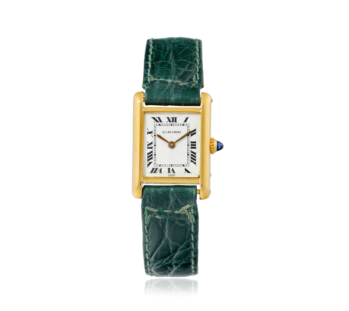 Cartier Tank Louis 78087 18k yellow gold White 1974 United States