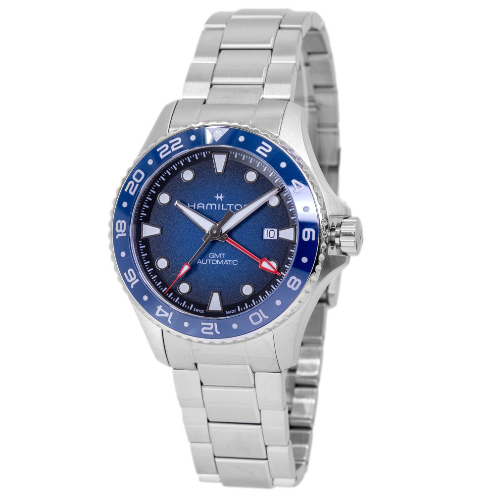 Hamilton Jazzmaster Thinline H385111 Stainless steel Blue | Dealer