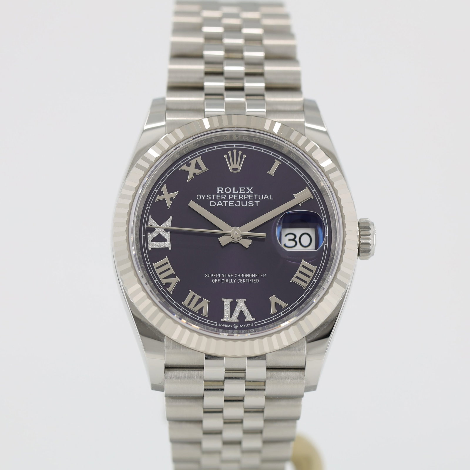 Rolex Datejust 126234-0021 Stainless steel Purple 2024 | Dealer