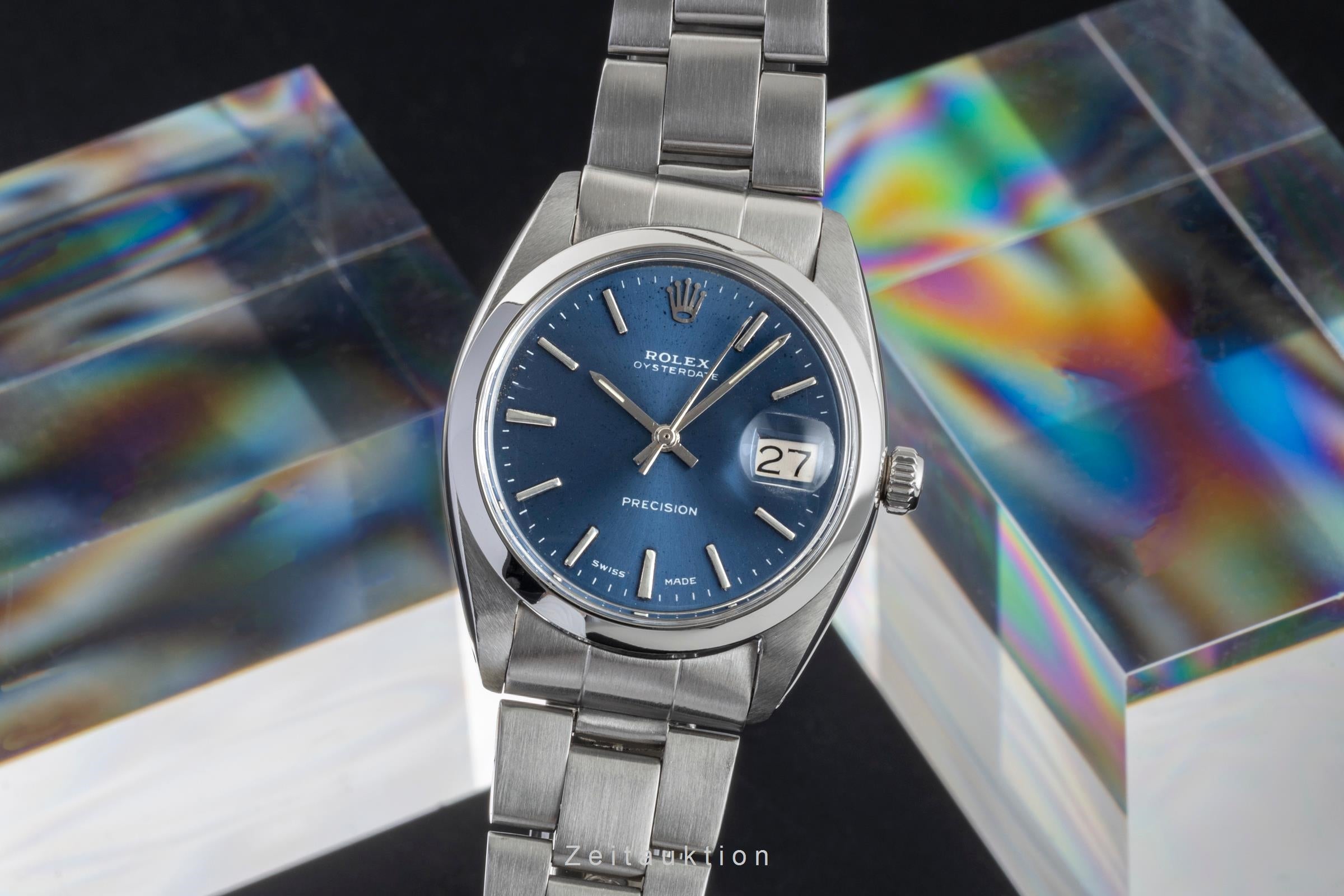 Rolex Oysterdate Precision 6694 Stainless steel Blue 1958 | Fine