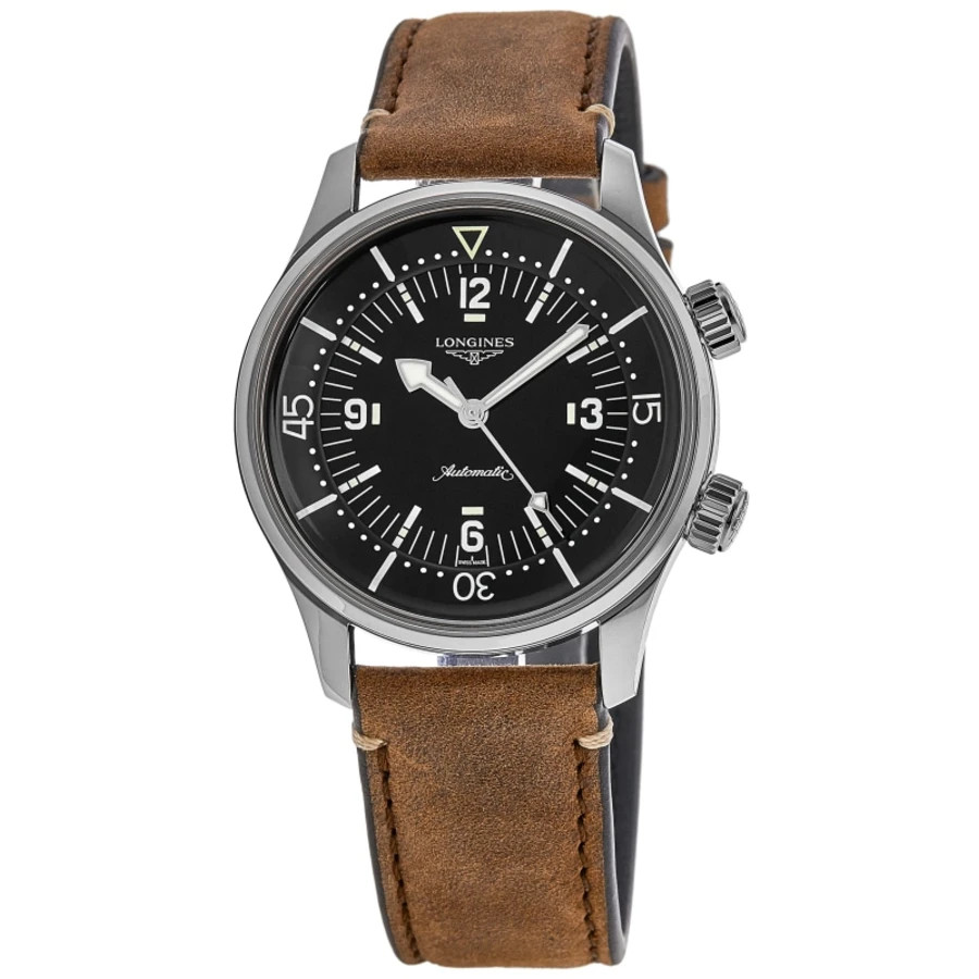 572 ロンジン　L3.617.4 オポジション　デイト　ラウンド　腕時計 Longines Oposition L3.617.4 Stainless steel Black | Dealer