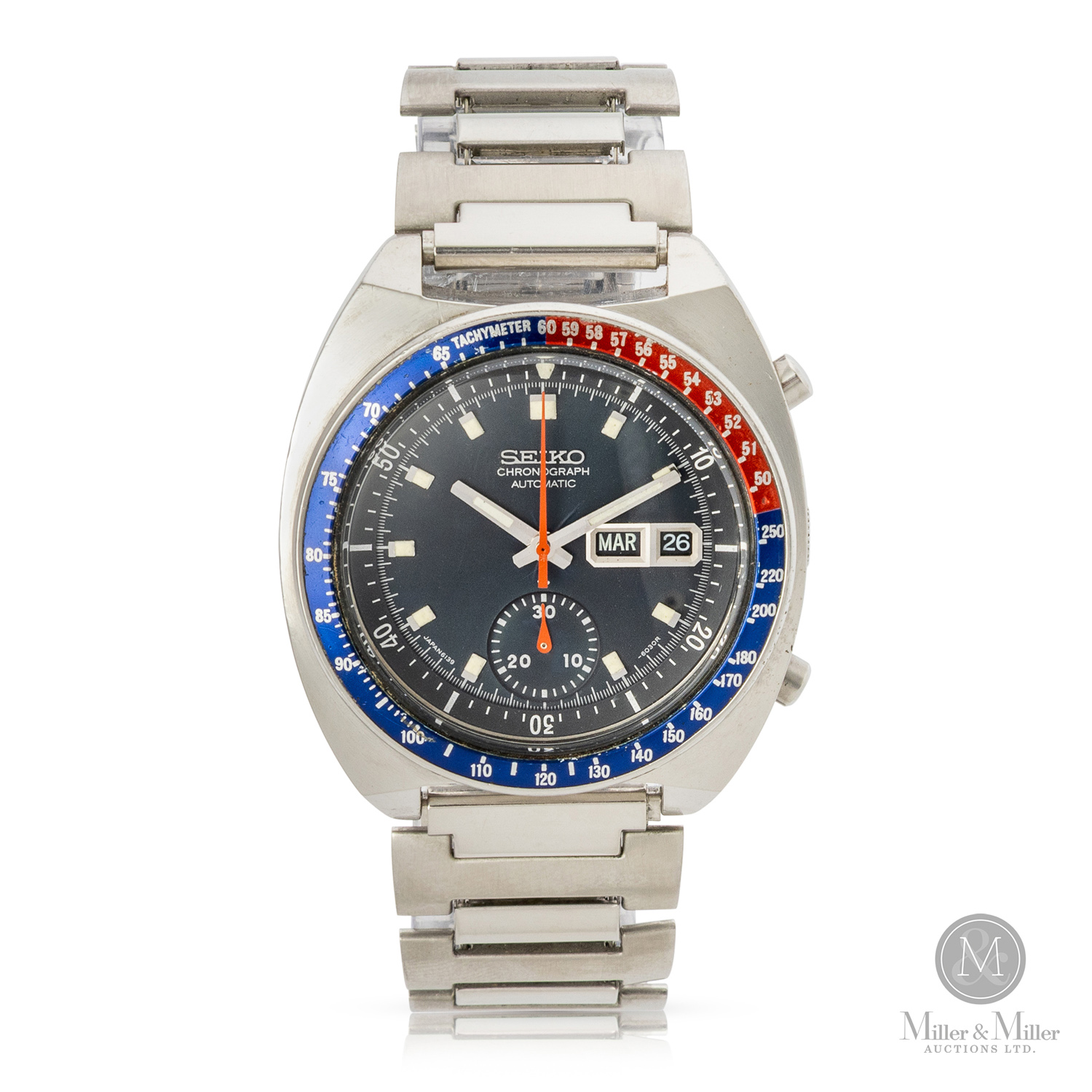 Seiko Speed-Timer 7017-6050 Stainless steel Black 1971 | Dealer