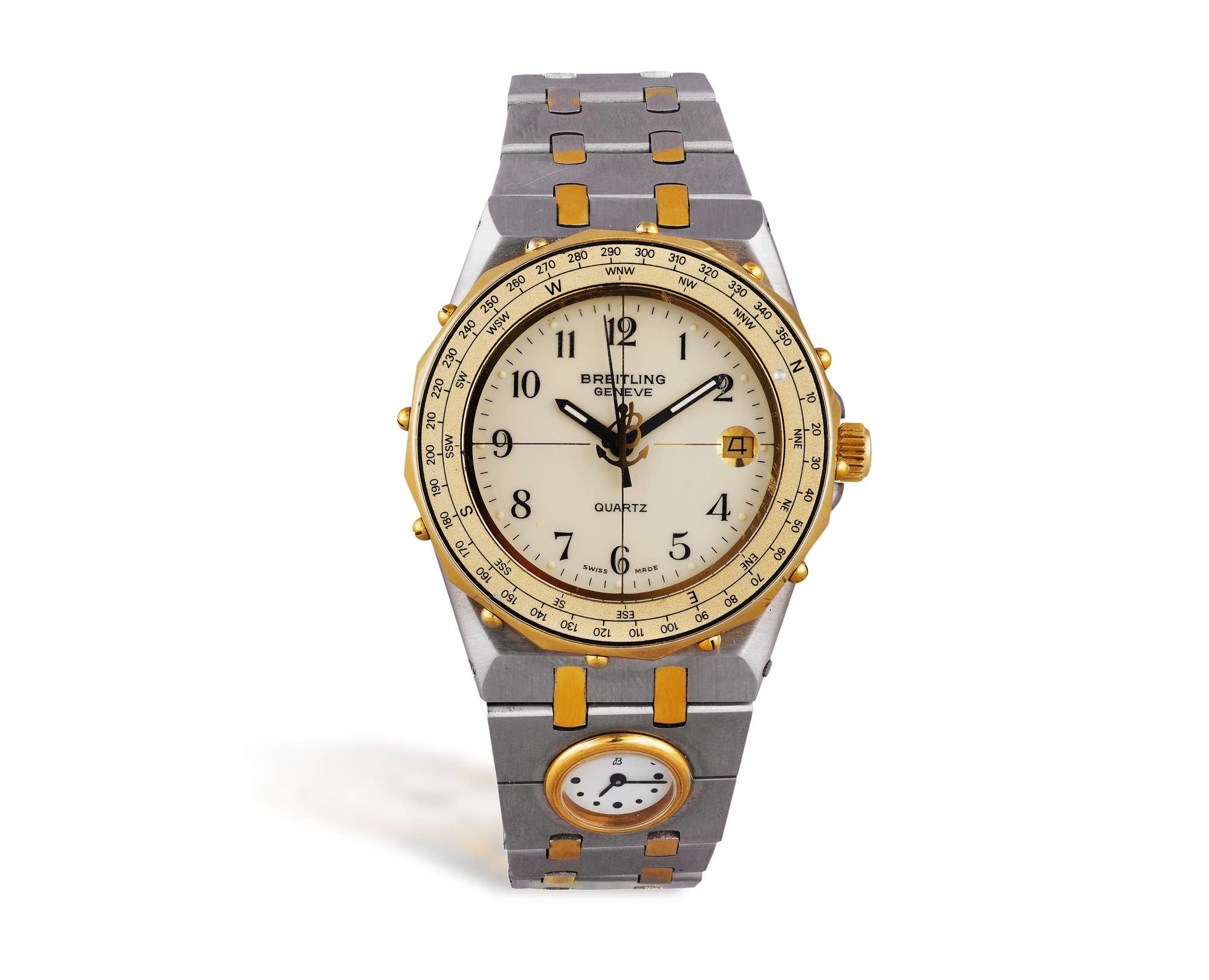 Breitling Tabarly 80770 Yellow gold and Stainless steel Cream