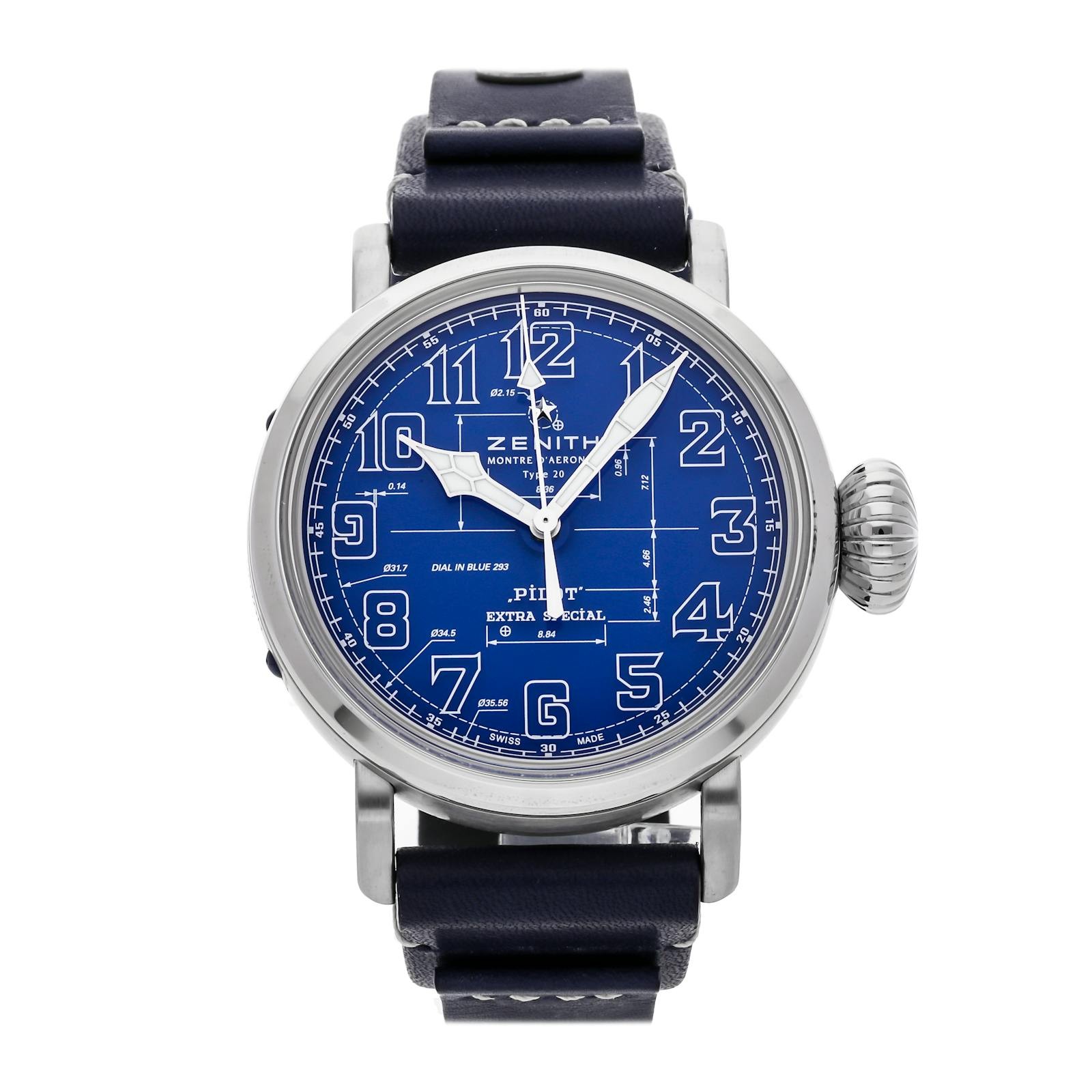Zenith Pilot 03.2435.679/51.I012 Stainless steel Blue United