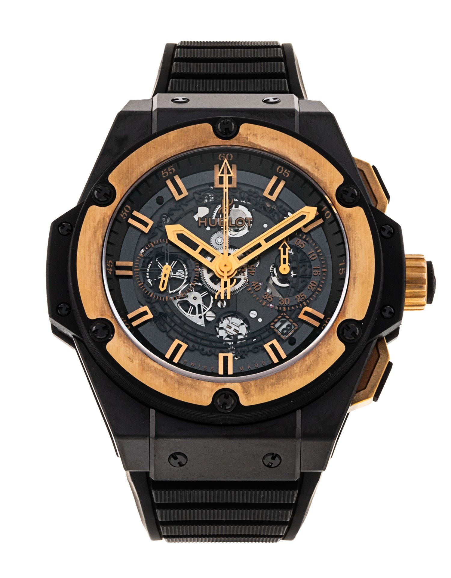 Hublot King Power 701.CO.0180.RX Rose gold Skeletonized Czech