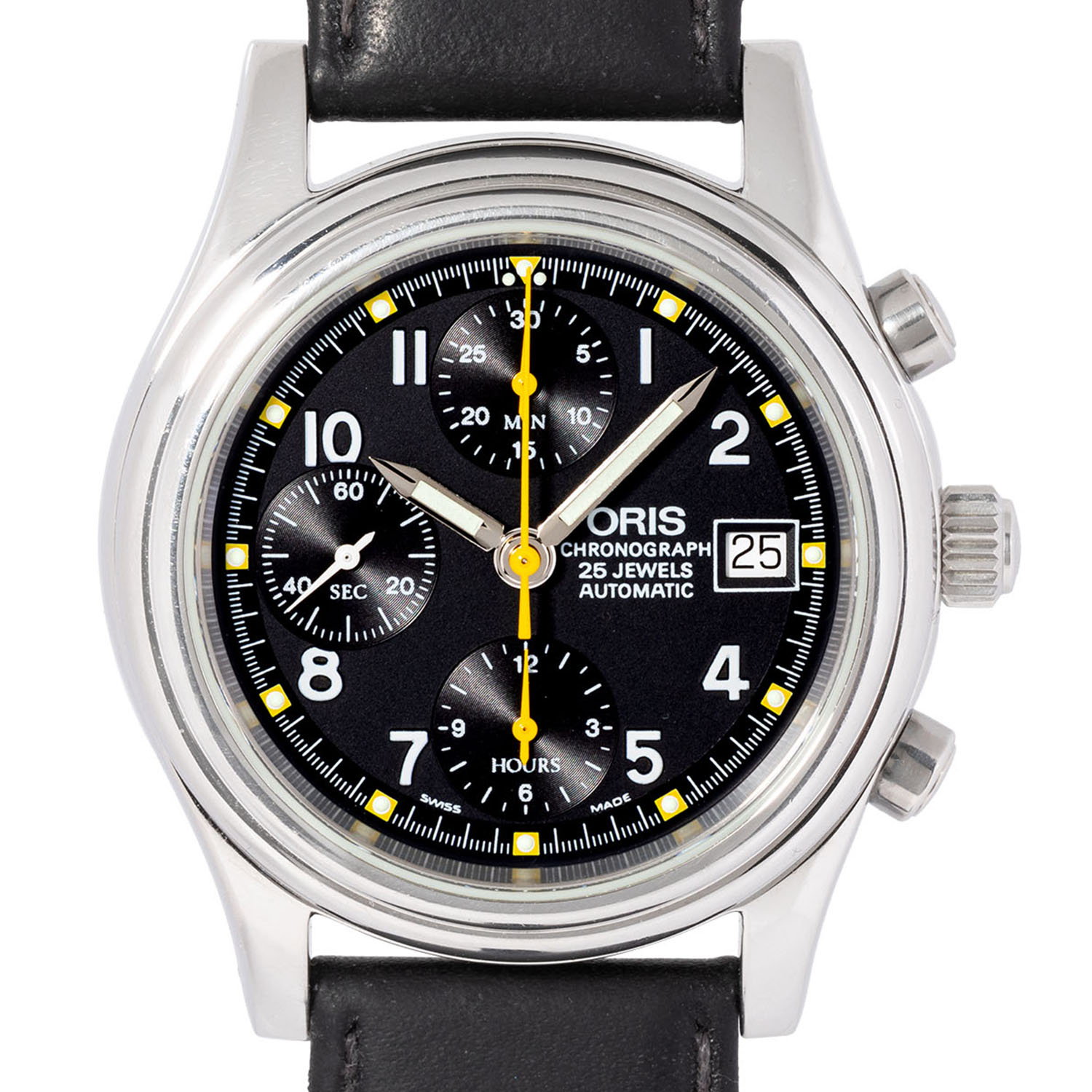 Oris Wrist Alarm 418-7451-63-61 Stainless steel White 1992 Hong