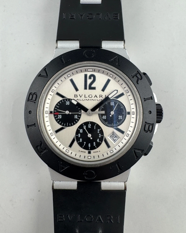 時計 Diagono Chronograph DG42S BVLGARI Diagono DG 42 S CH Stainless steel Blue | Dealer | EveryWatch