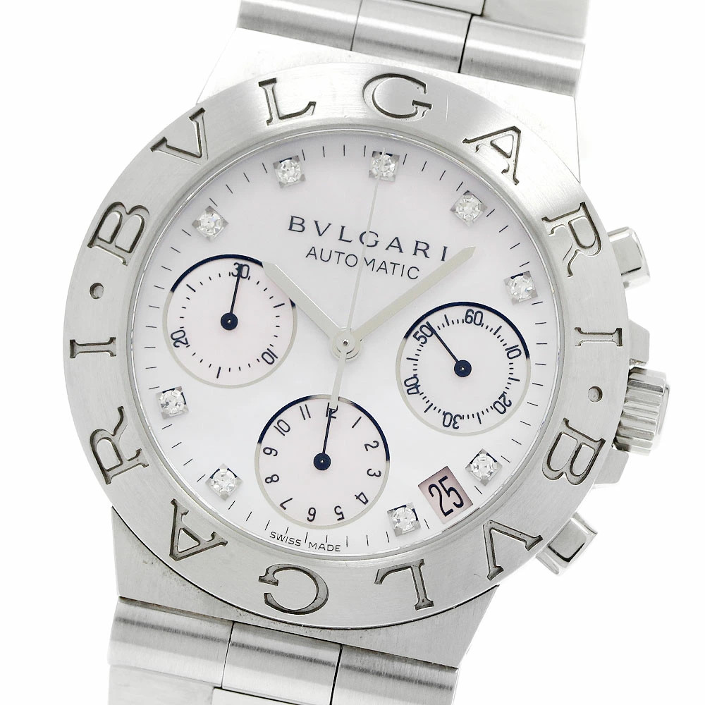BVLGARI Diagono DG 42 SV CH Stainless steel White Hong Kong