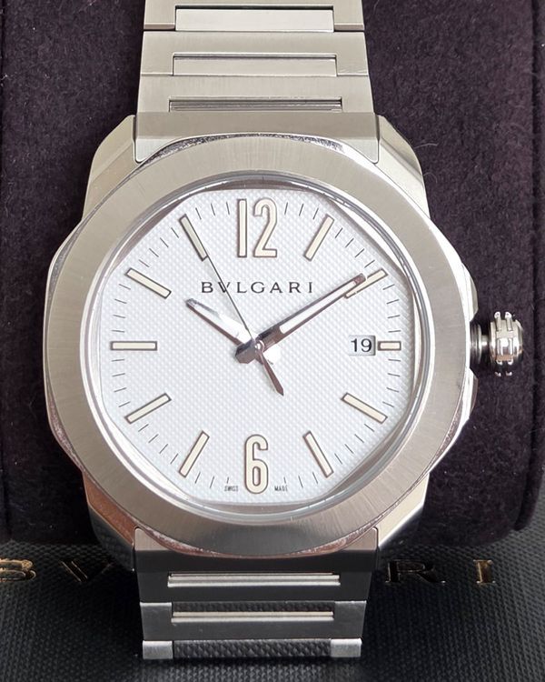 BVLGARI Octo BGO 38 S Stainless steel Blue 2018 United Kingdom
