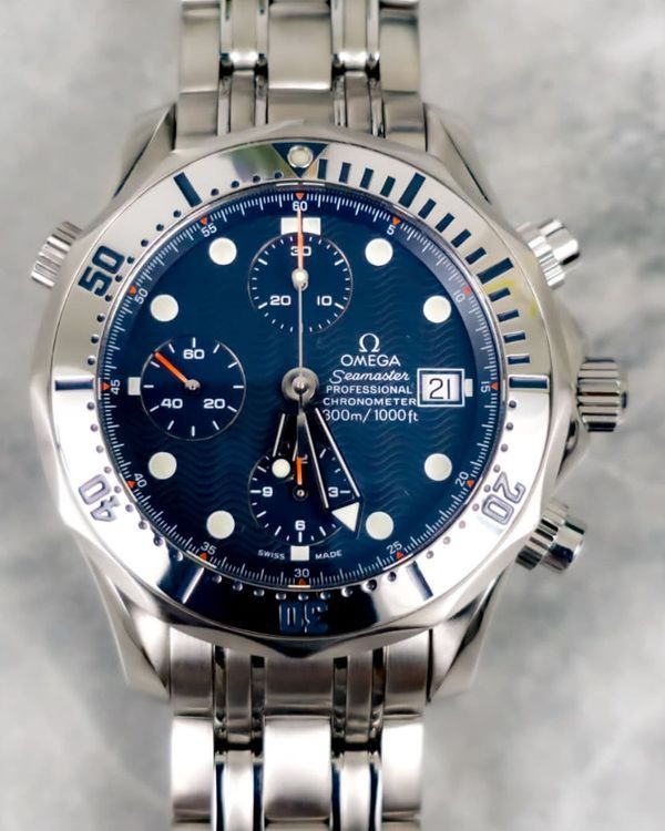 Omega Seamaster Diver 300M 2598.80.00 Stainless steel Blue 1998