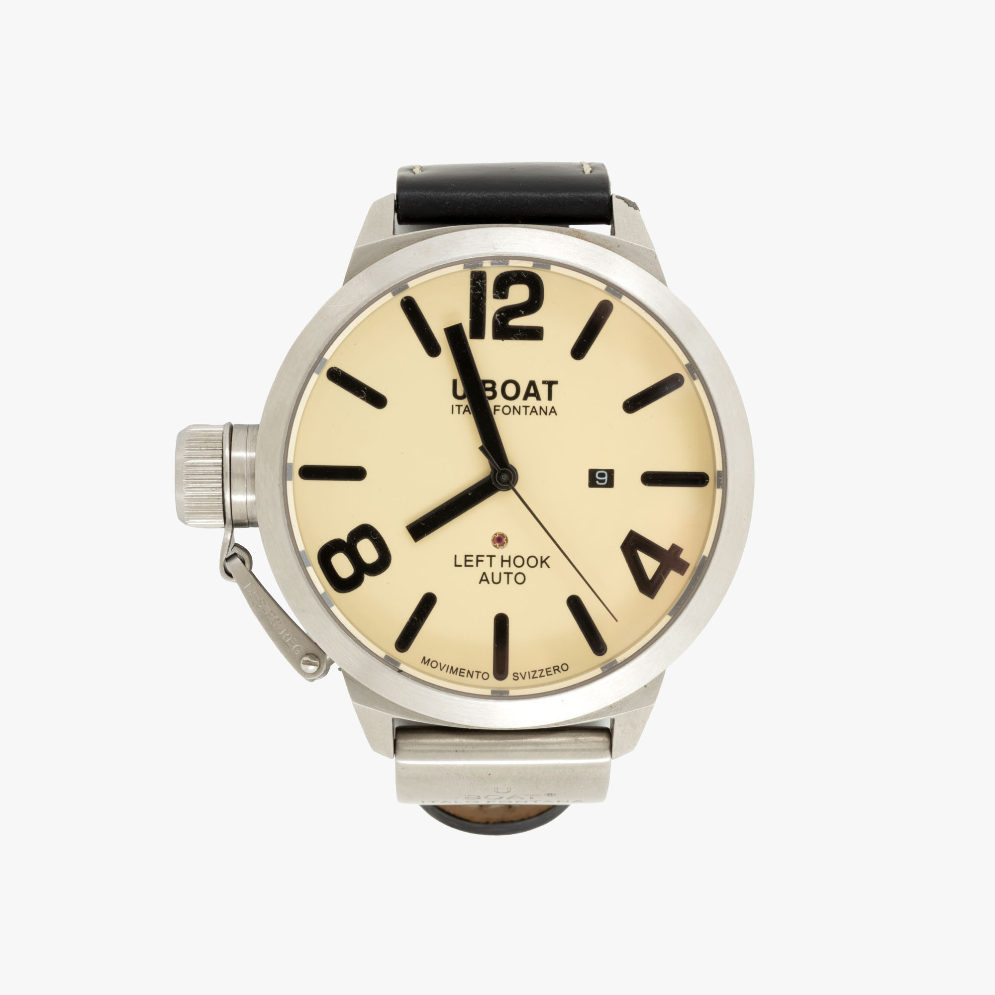 U-Boat IFO Left Hook B45-08 Stainless steel Black | Dealer