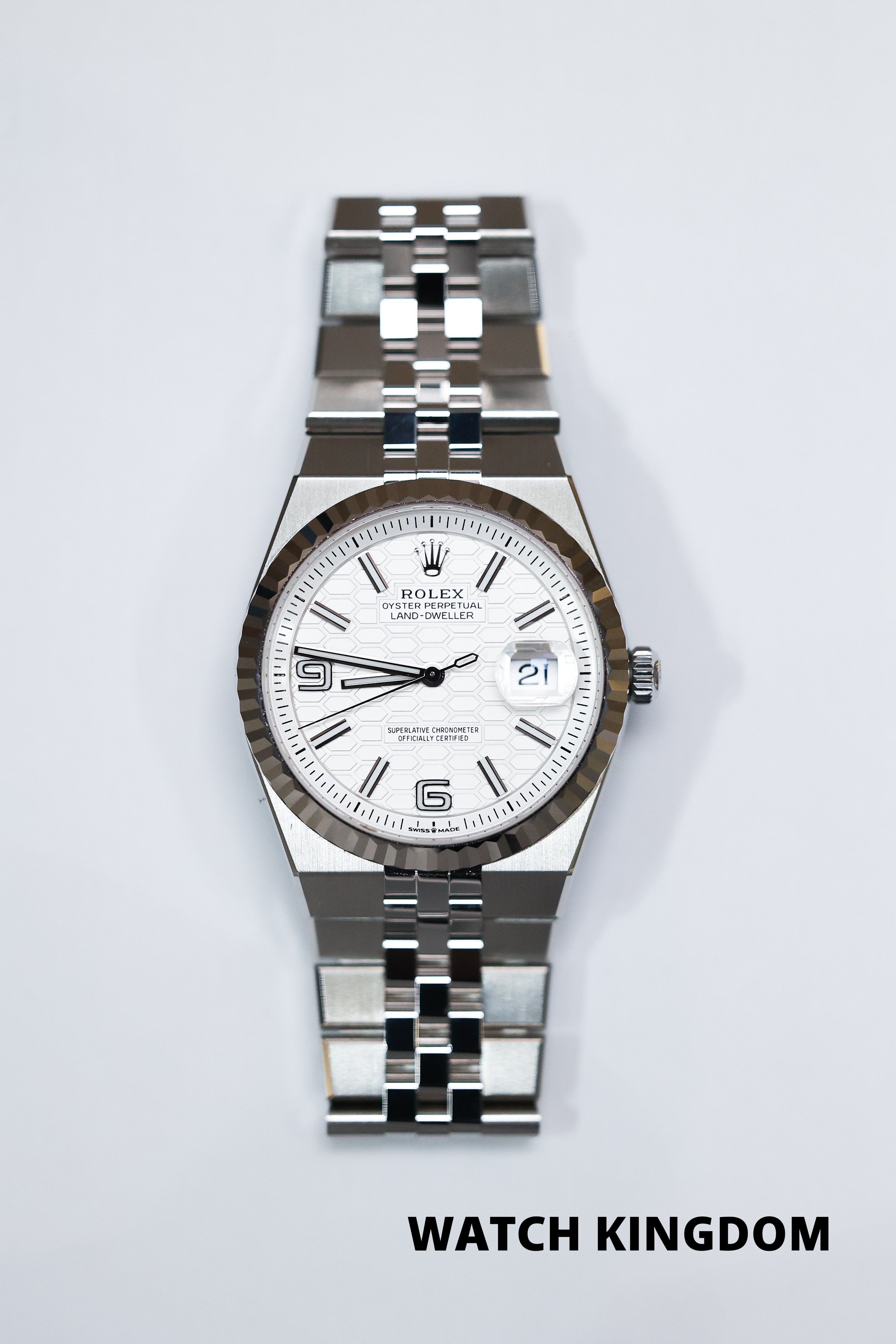 Rolex Land-Dweller 127234 A001673 Stainless steel White 2026