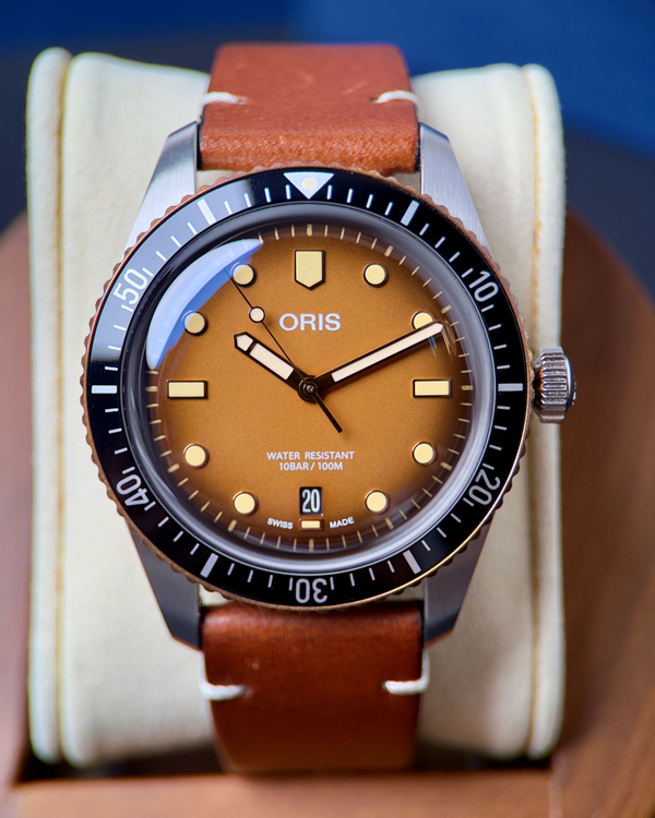 Oris Divers Sixty-Five 01 733 7707 4354-07 8 20 18 Bronze and
