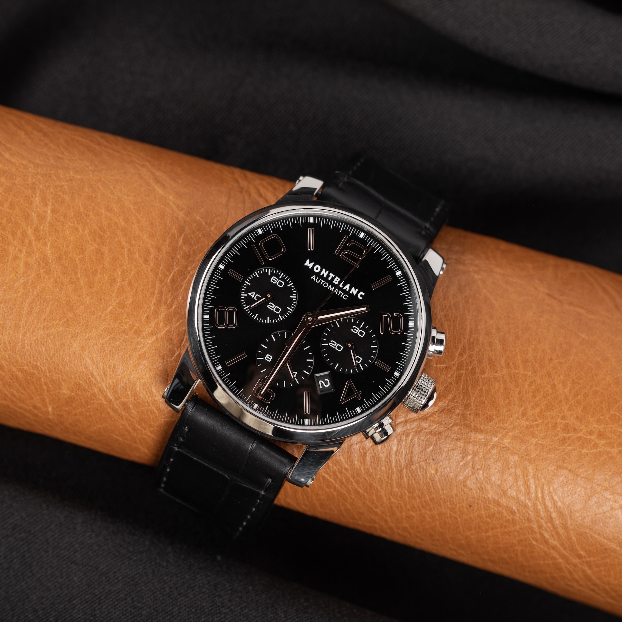 Montblanc TimeWalker 7141 Stainless steel Black and Silver South