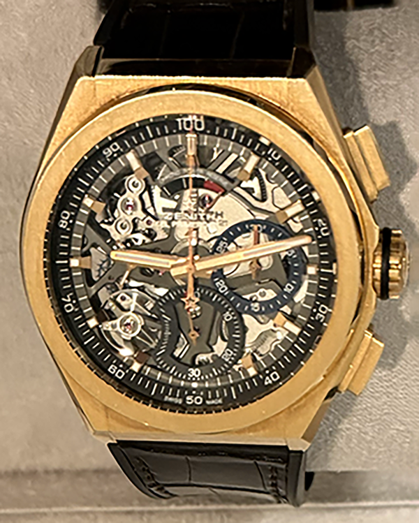 Zenith Defy 22.9003.9004/72.R585 Rose gold Skeletonized Japan
