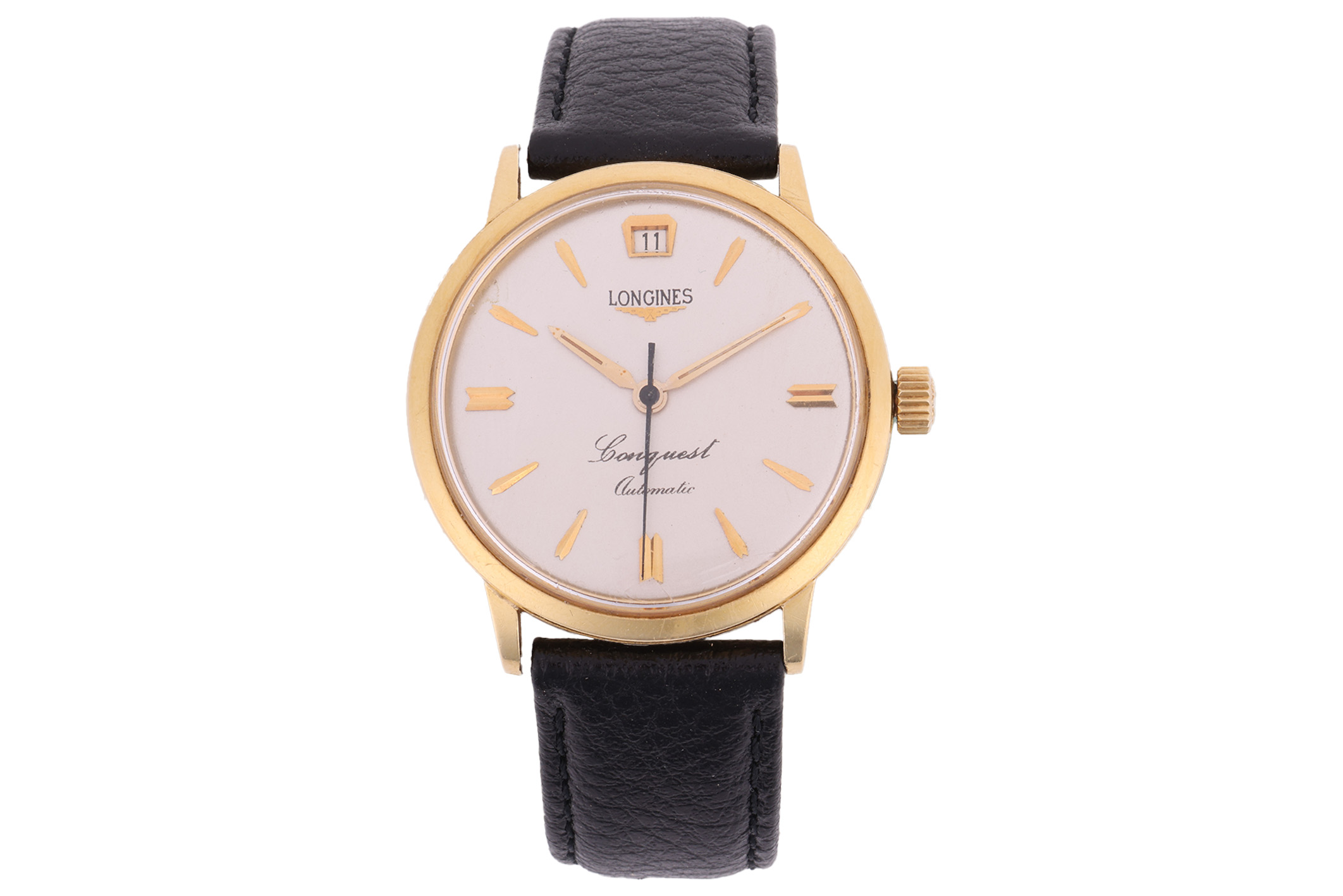 Longines Conquest 1577 1 636 Yellow gold Silver 1970 | Dealer