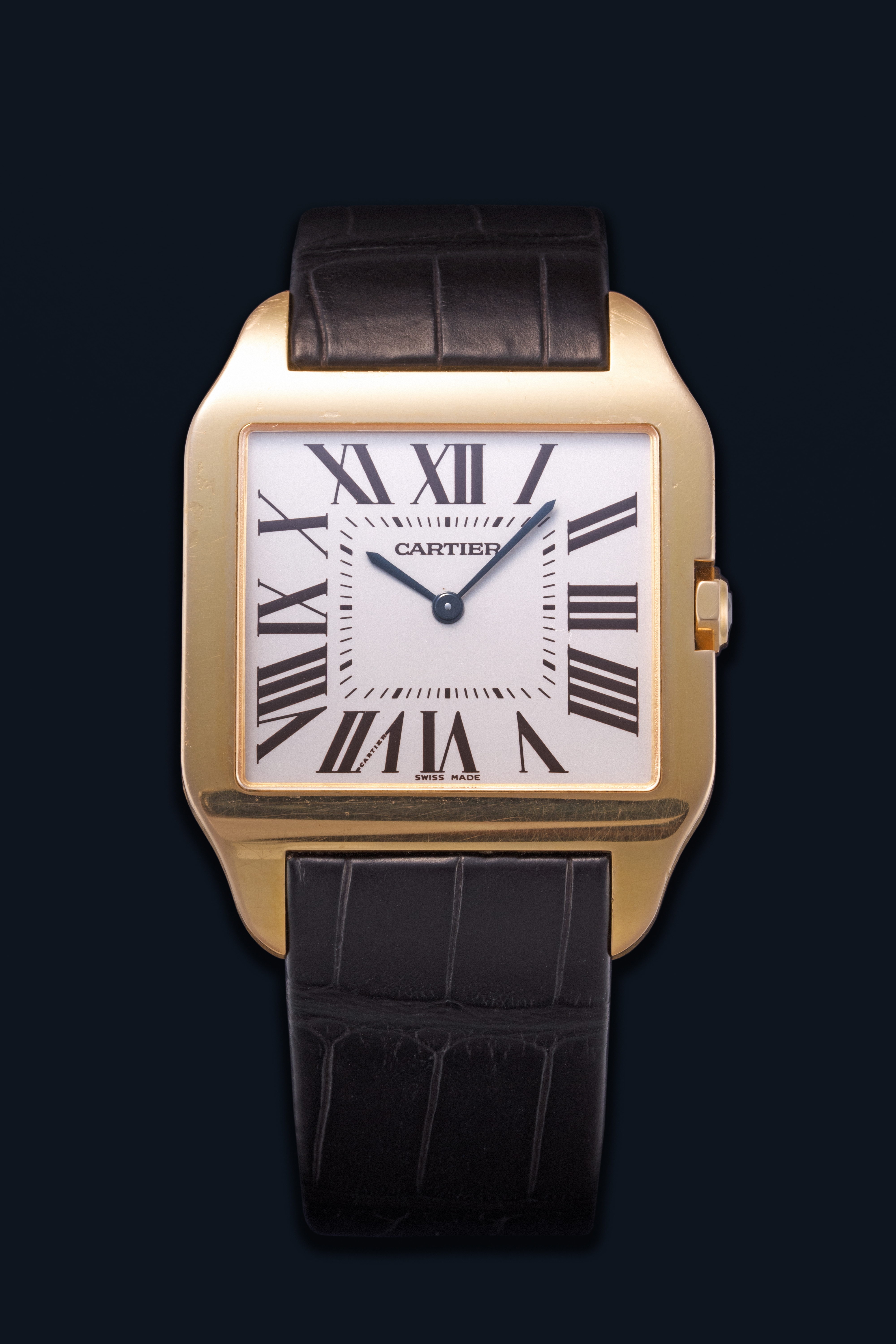 ぬいぐるみ a Cartier Santos Dumont 78097 Yellow gold White 1972 United States