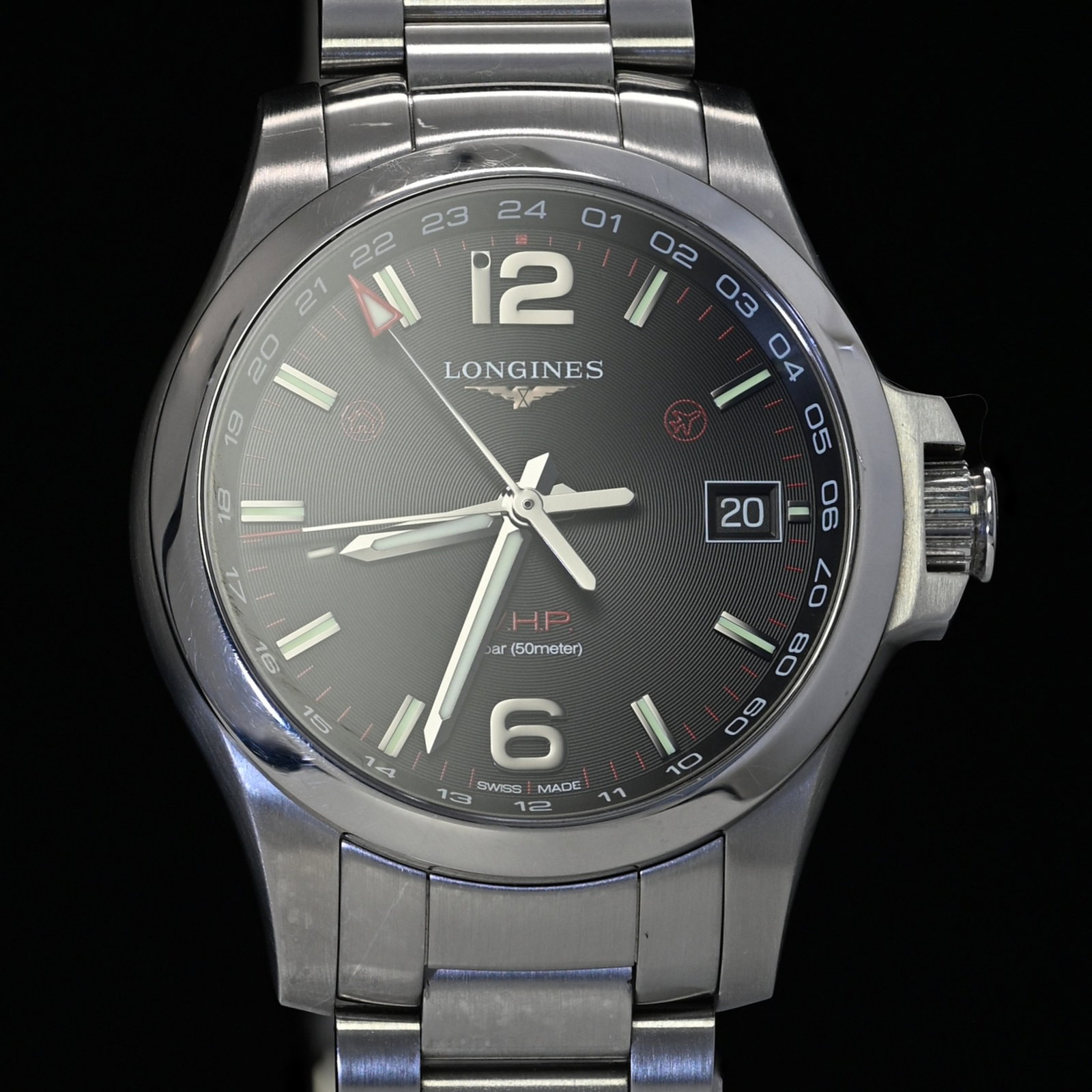 Longines Conquest V.H.P. L3.729.4.76.6 Ceramic and Stainless steel