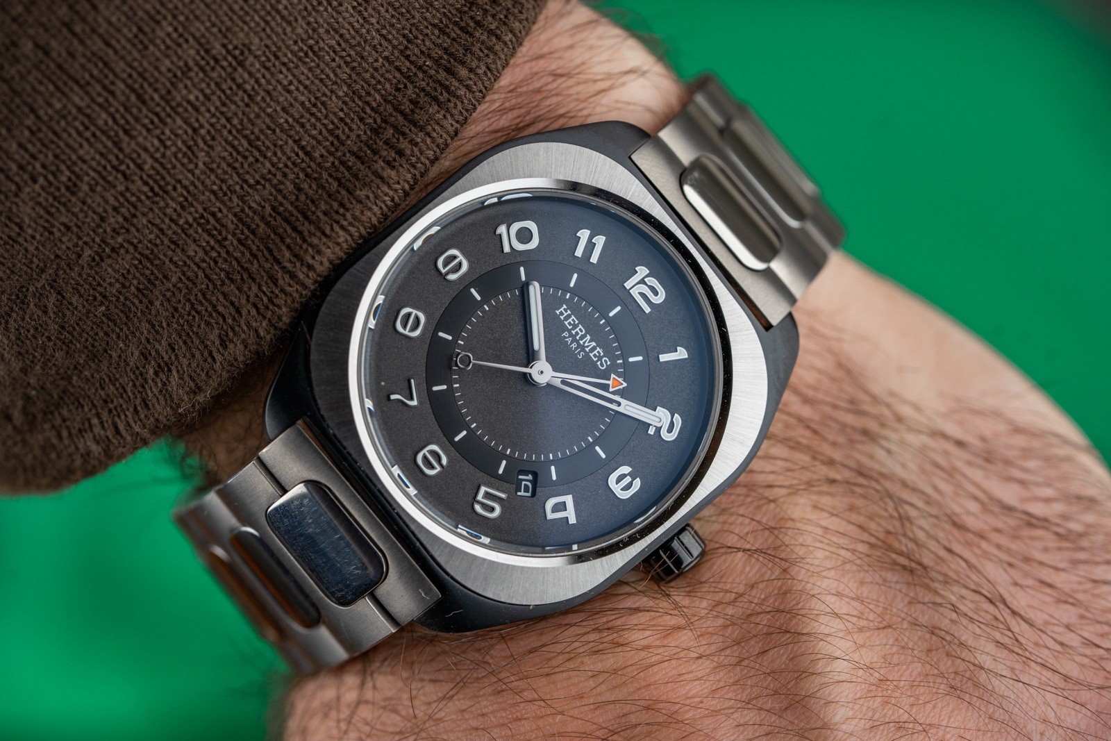 Hermès Hermès H08 W049430WW00 Titanium and Sapphire Black United
