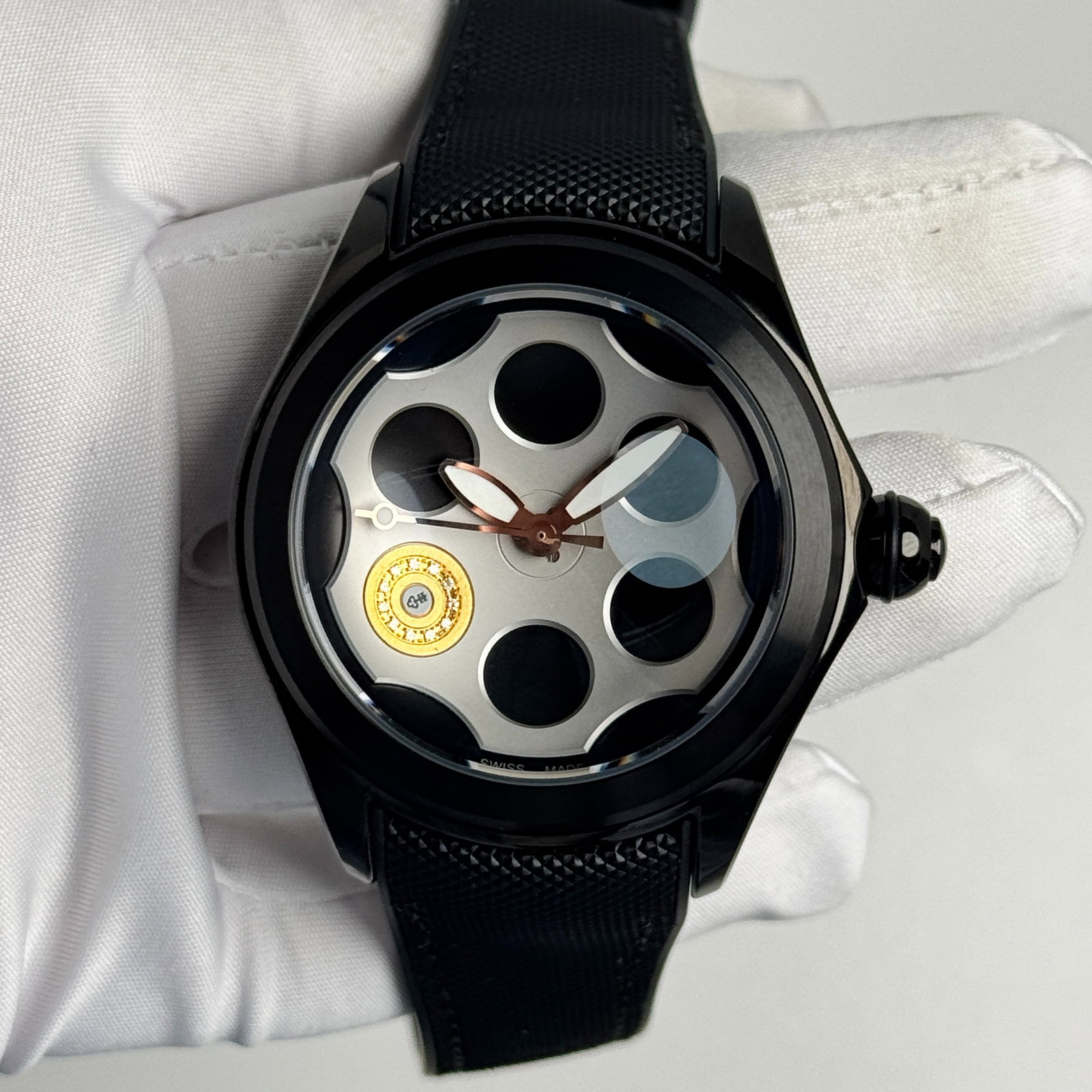 Corum Bubble 196.250.20 Stainless steel Blue 2007 Sweden | Dealer