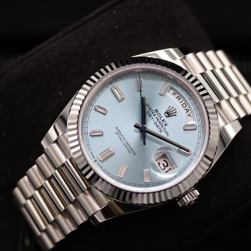 Rolex Day-Date 228236-0006 Platinum Blue 2022 United States