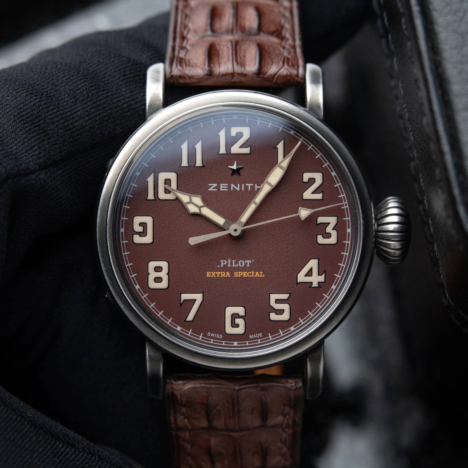 Zenith Pilot 87.2430.4054/21.C721 Rose gold and Titanium Black
