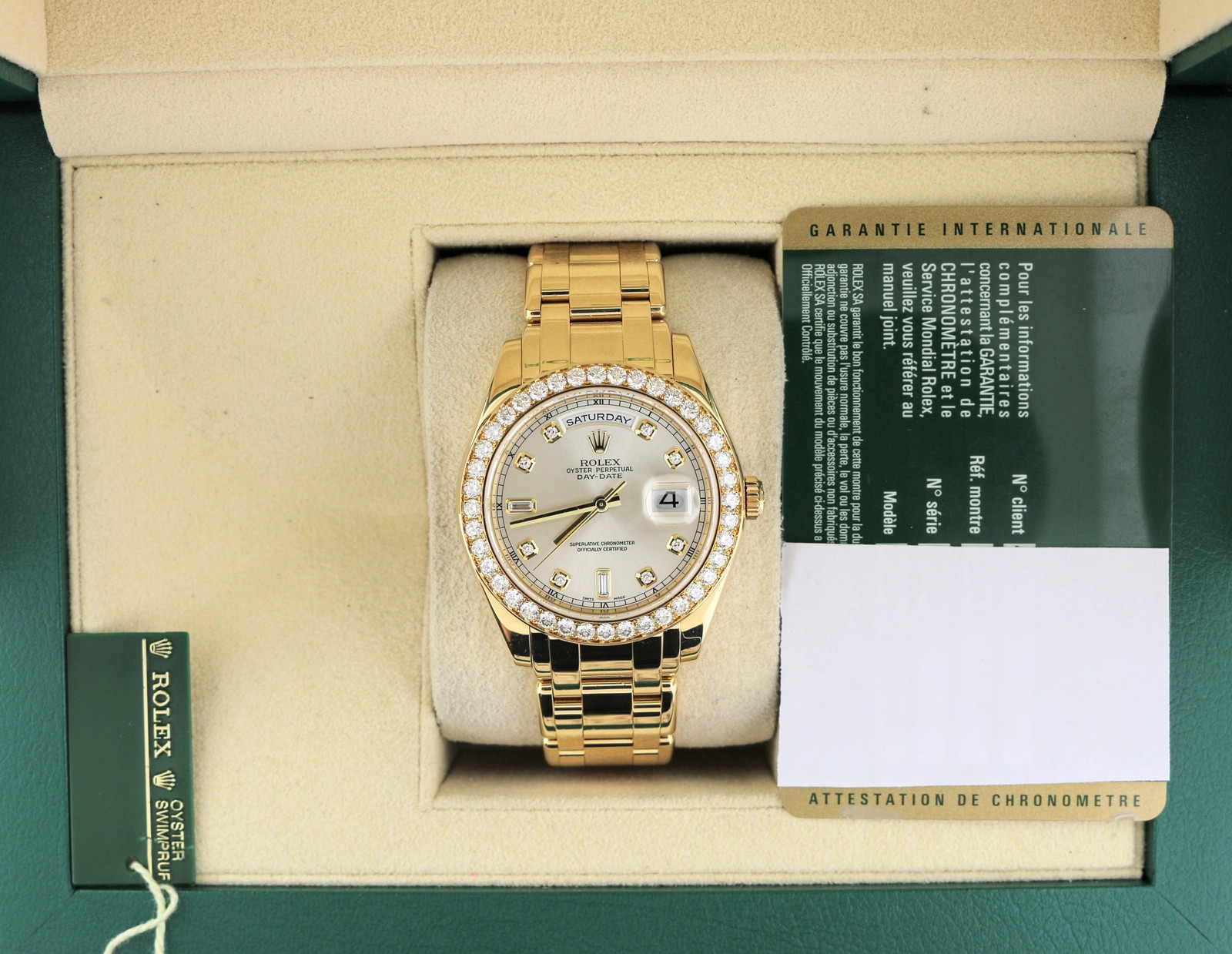 Rolex Day-Date 18948 Yellow gold Silver Japan | Dealer | EveryWatch