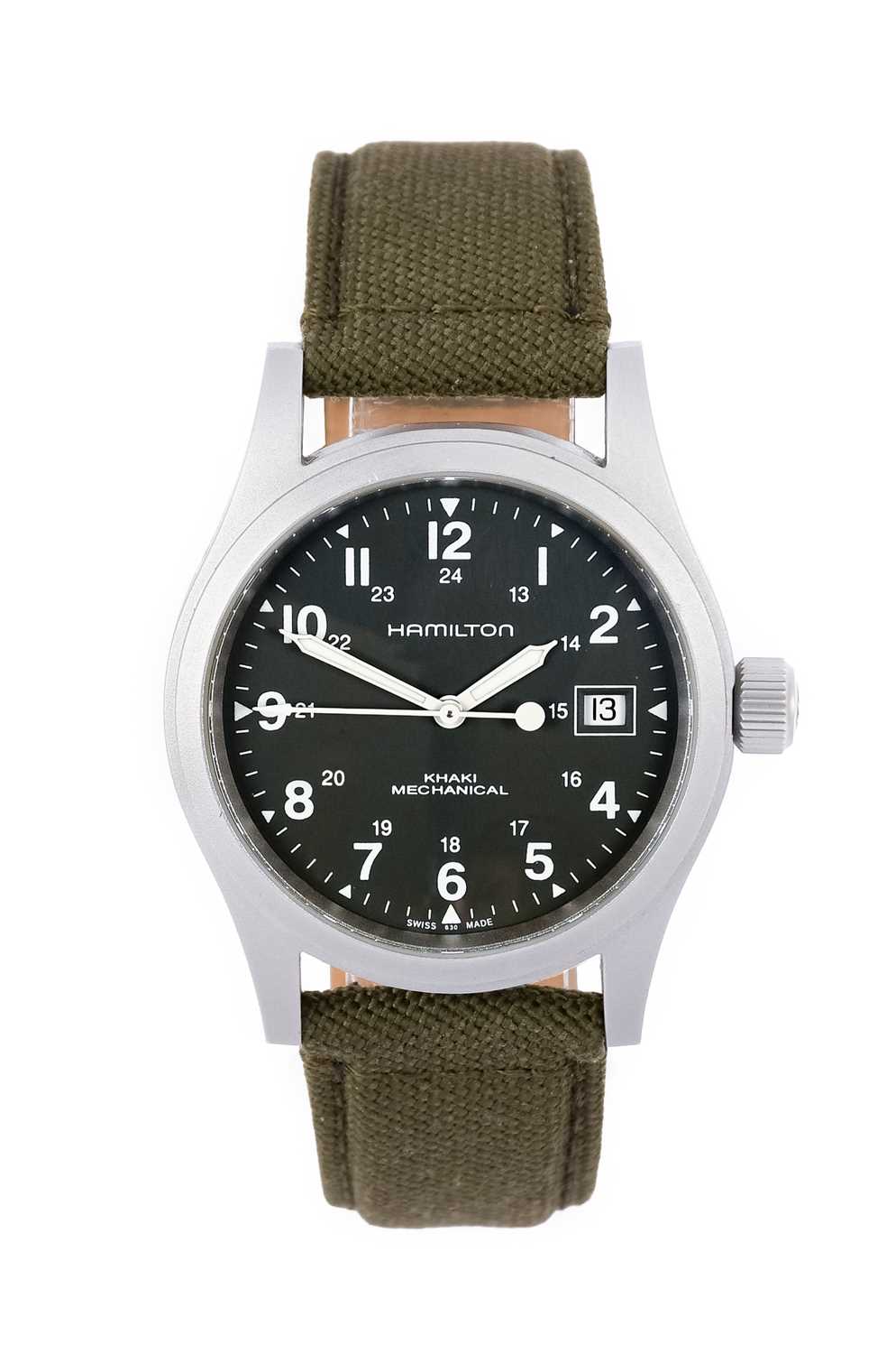 【美品】 H705950 40㎜ ハミルトン カーキ フィールド オート 自動巻 Hamilton Khaki Field H705950 Stainless steel Black Japan | Dealer
