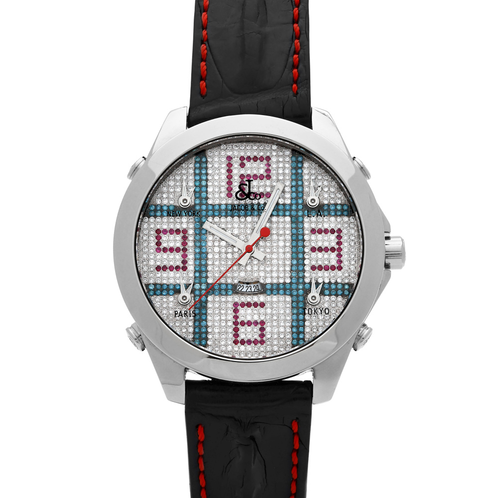 Jacob & Co. 5 Time Zones Stainless steel Black 2000 Japan | Dealer