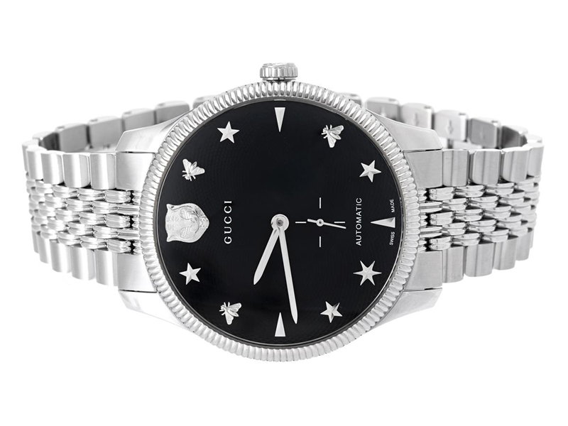 Gucci G-Timeless YA126353 Stainless steel Black | Dealer | EveryWatch